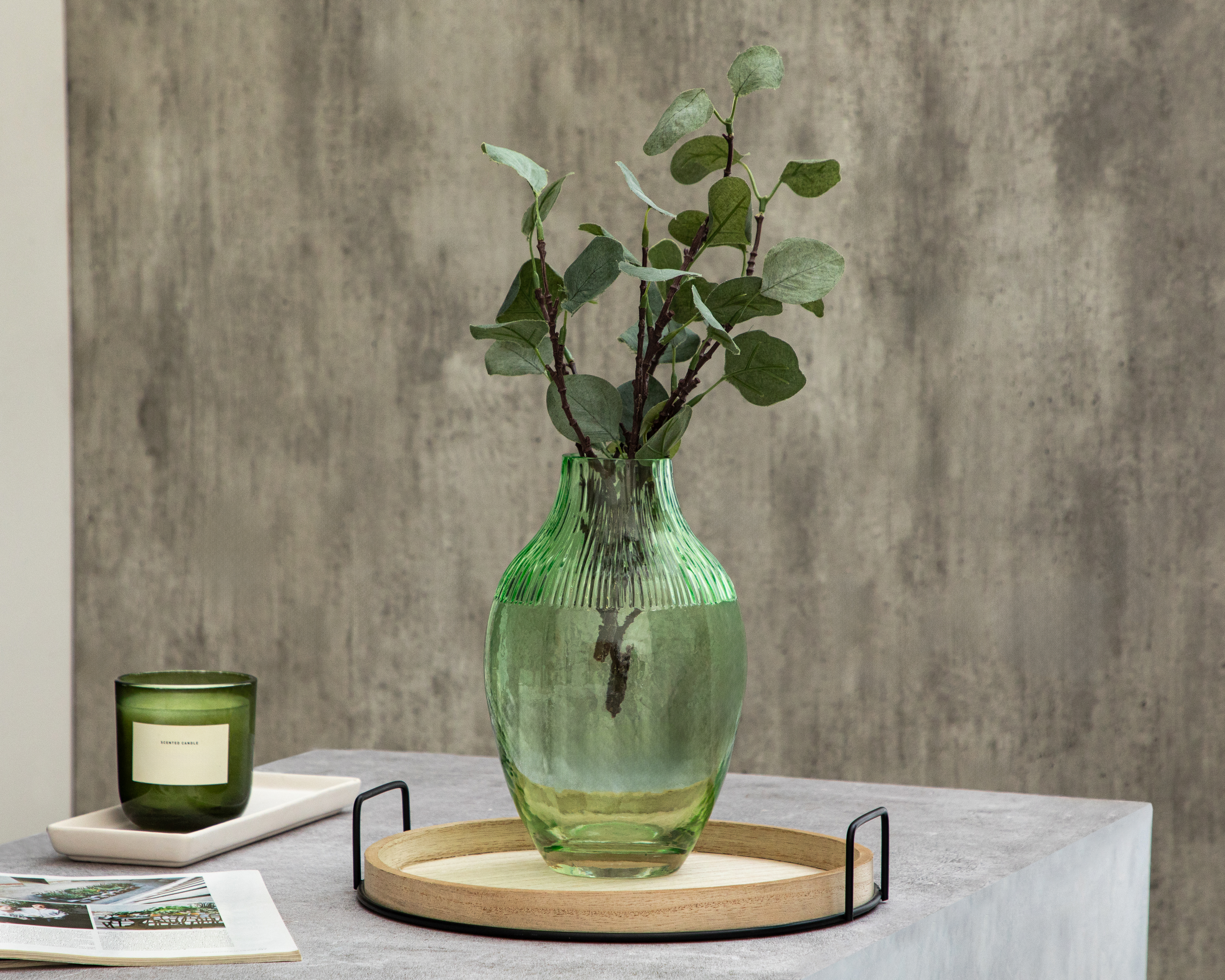 Foto 4 | Foto 4 | Jarrón Decorativo Baume de Vidrio
