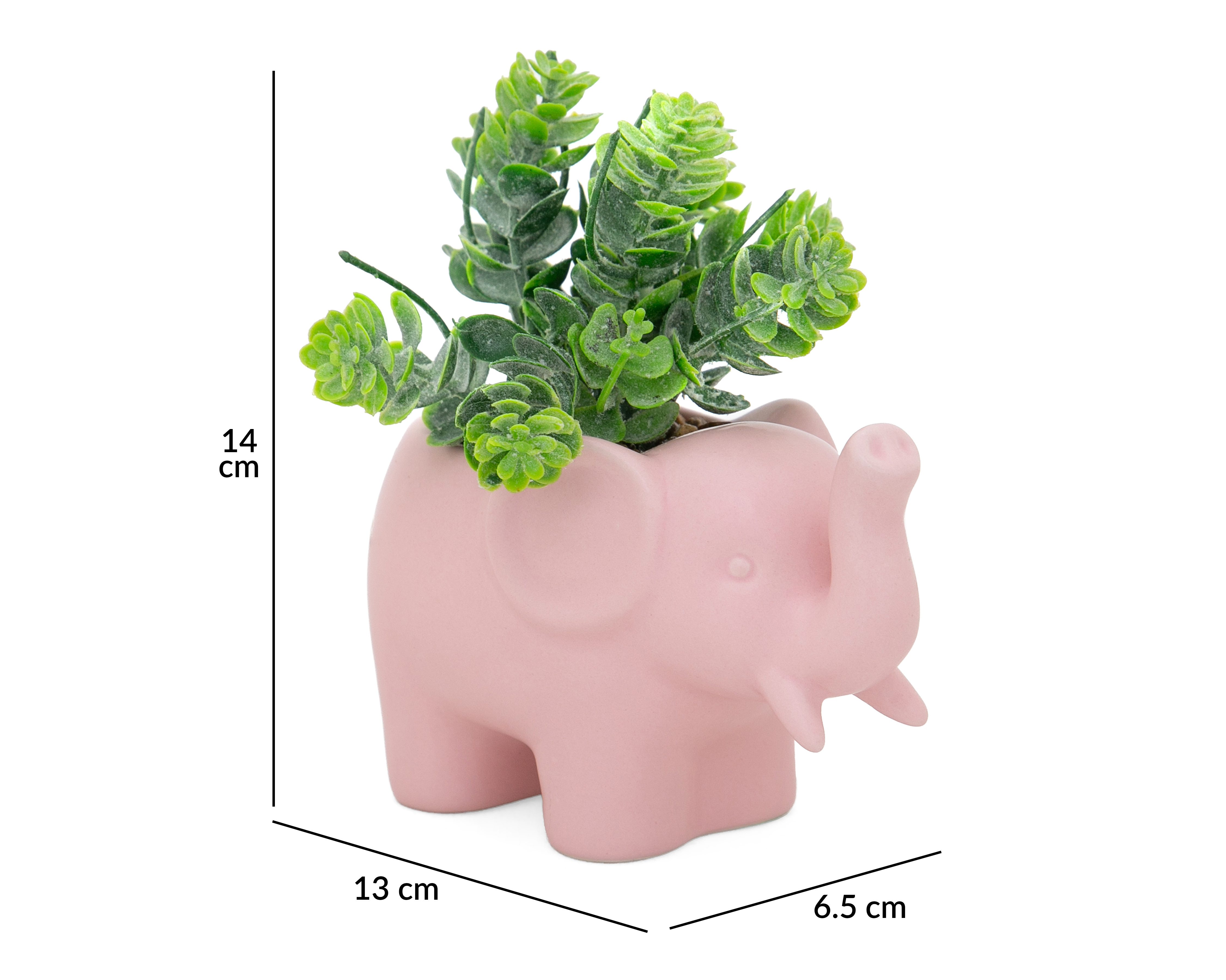 Foto 7 pulgar | Foto 6 | Planta Artificial con Maceta Starhaus 14 cm