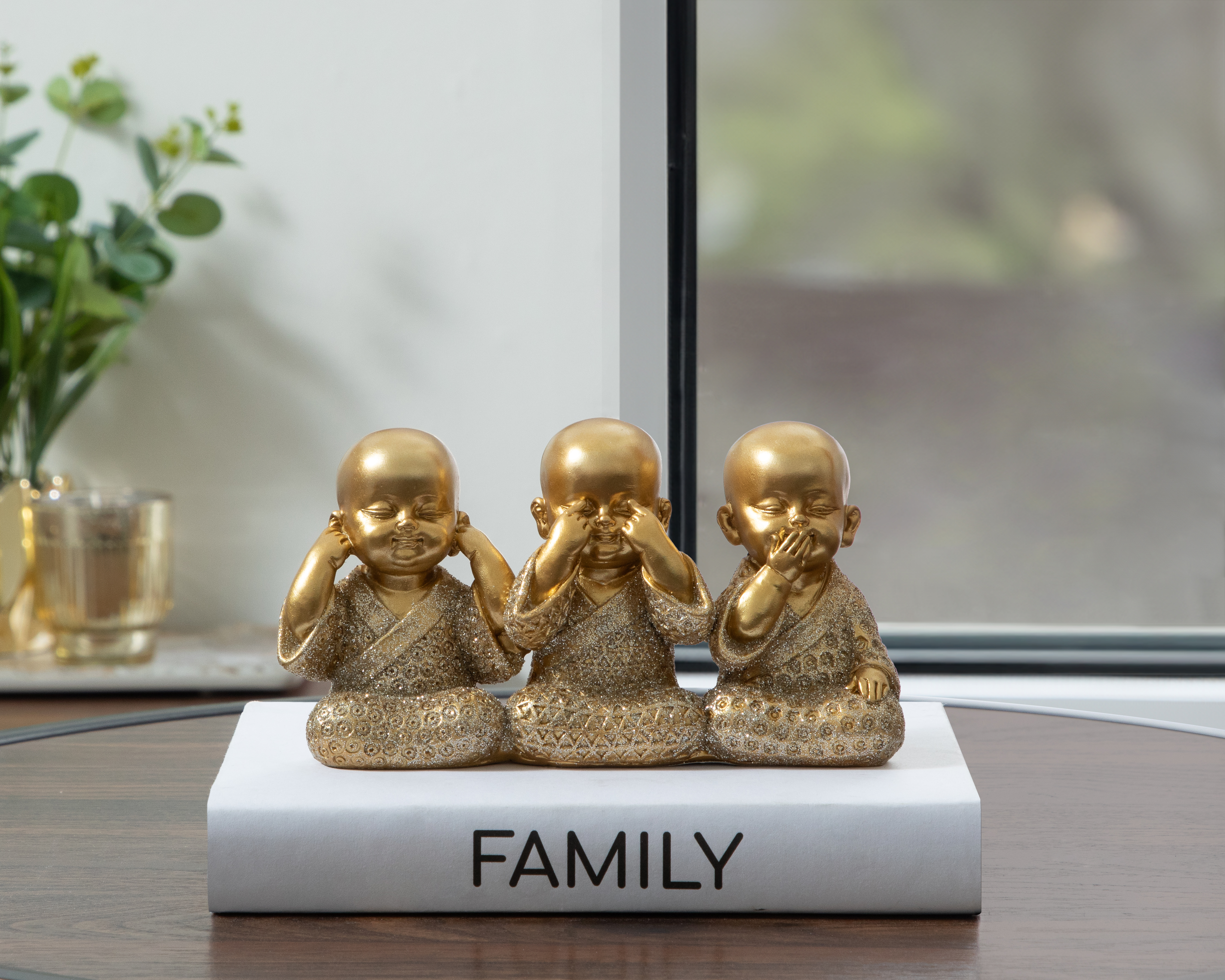 Foto 6 pulgar | Foto 5 | Escultura de Budas Ramaah de Poliresina