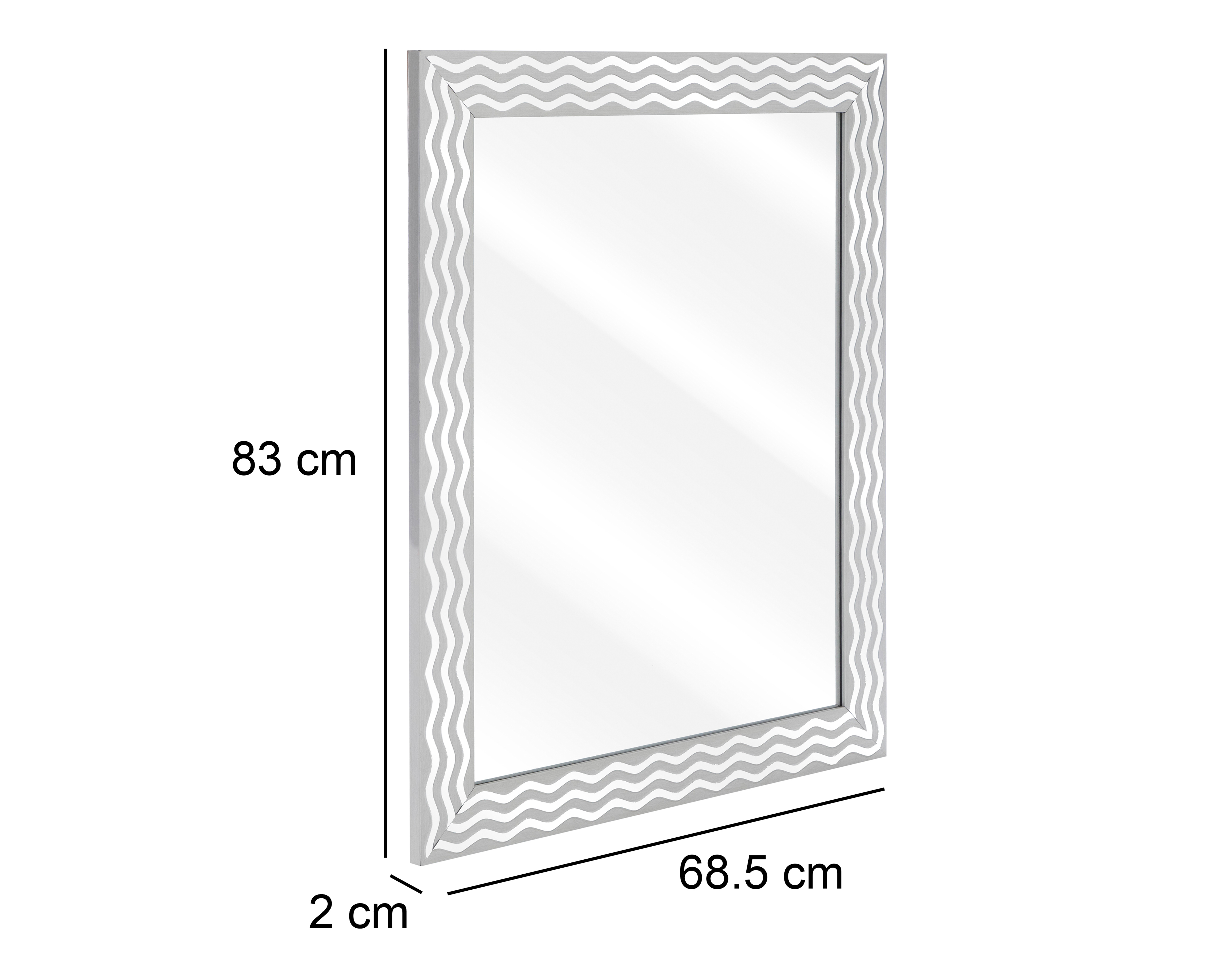 Foto 5 | Foto 5 | Espejo Rectangular Afagano 68.5 x 83 cm