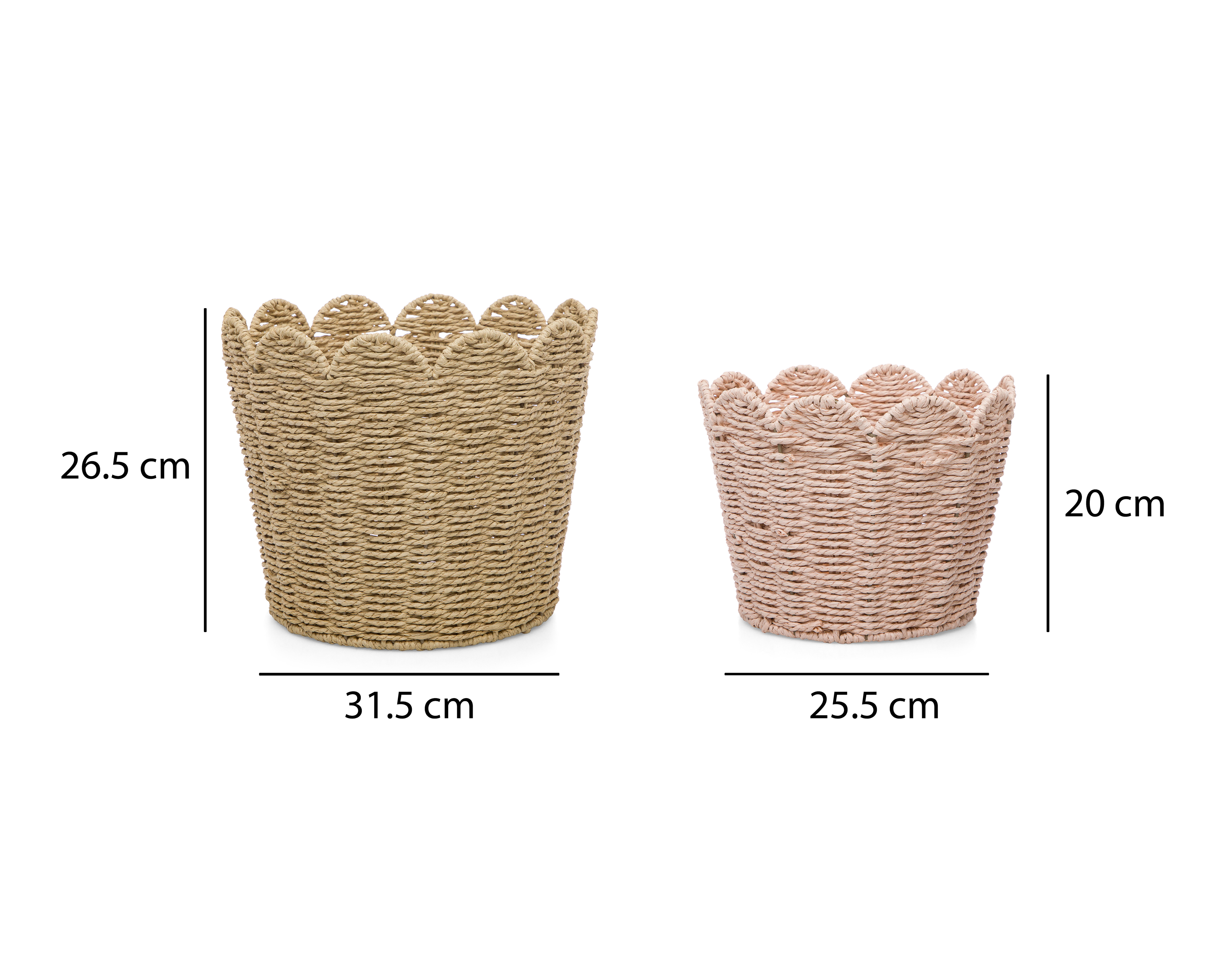 Foto 6 | Foto 6 | Canasta Tejida Starhaus Hazel 2 Piezas