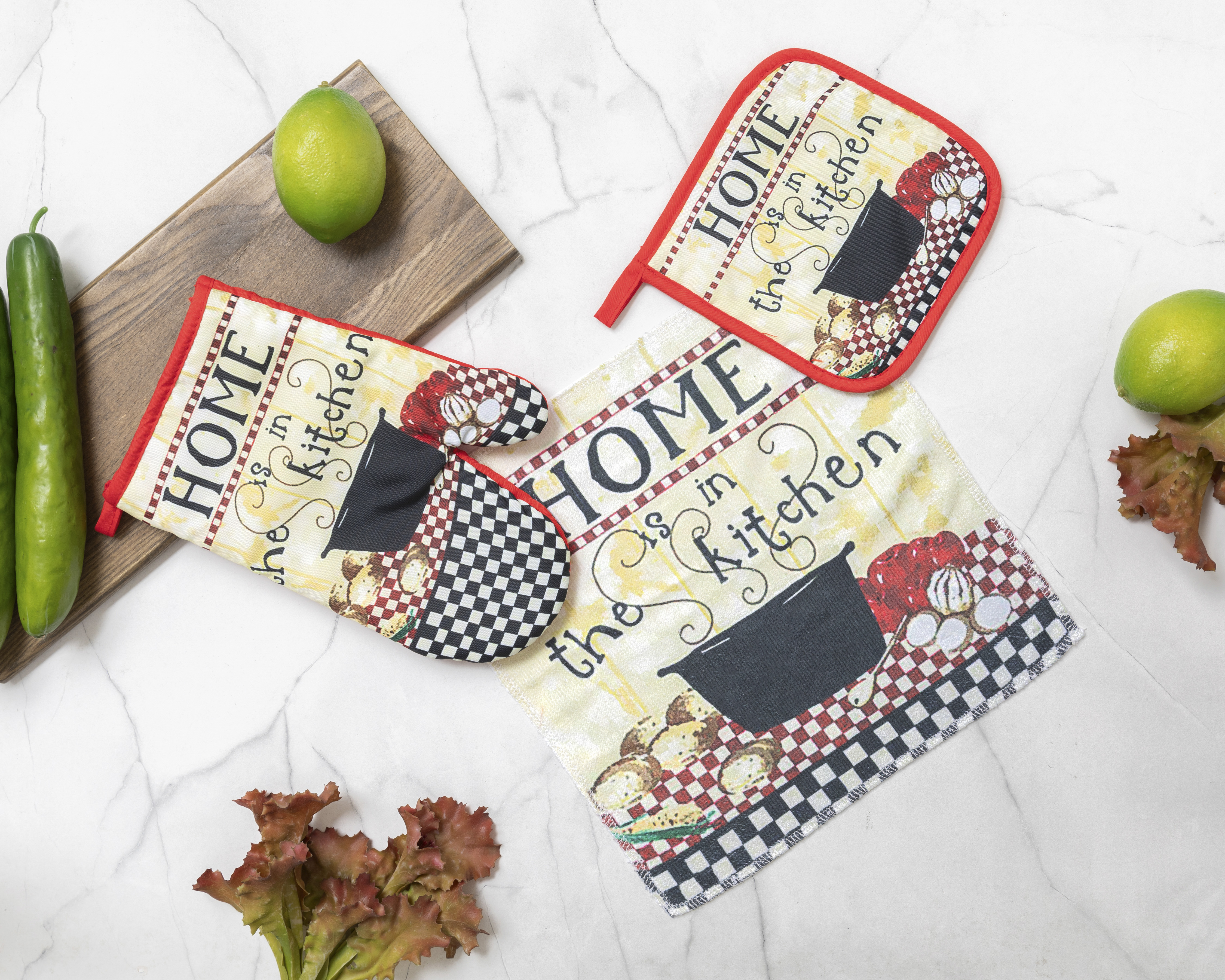 Foto 7 pulgar | Foto 7 | Guante de Cocina con Protector y Toalla Starhaus