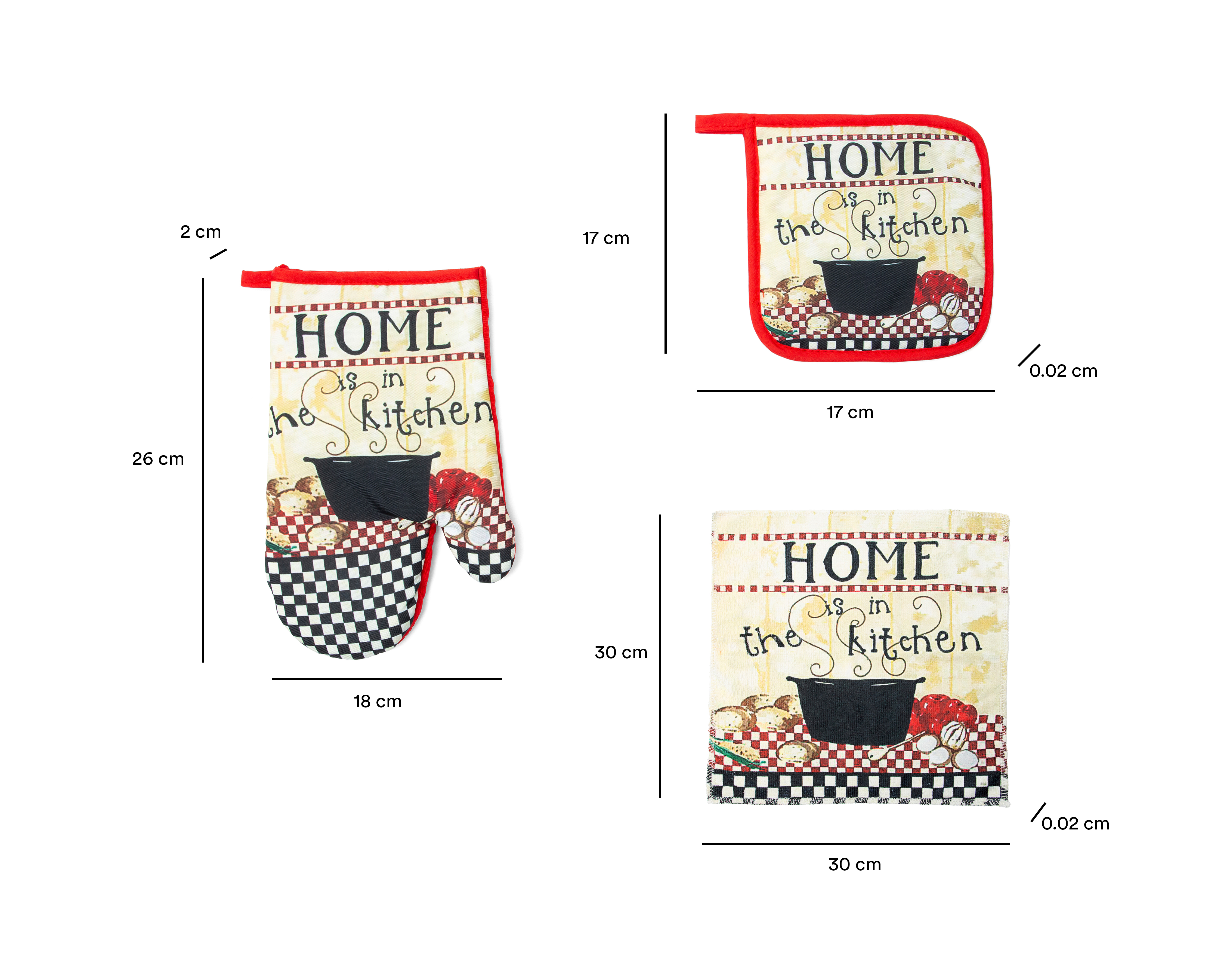 Foto 8 pulgar | Foto 8 | Guante de Cocina con Protector y Toalla Starhaus