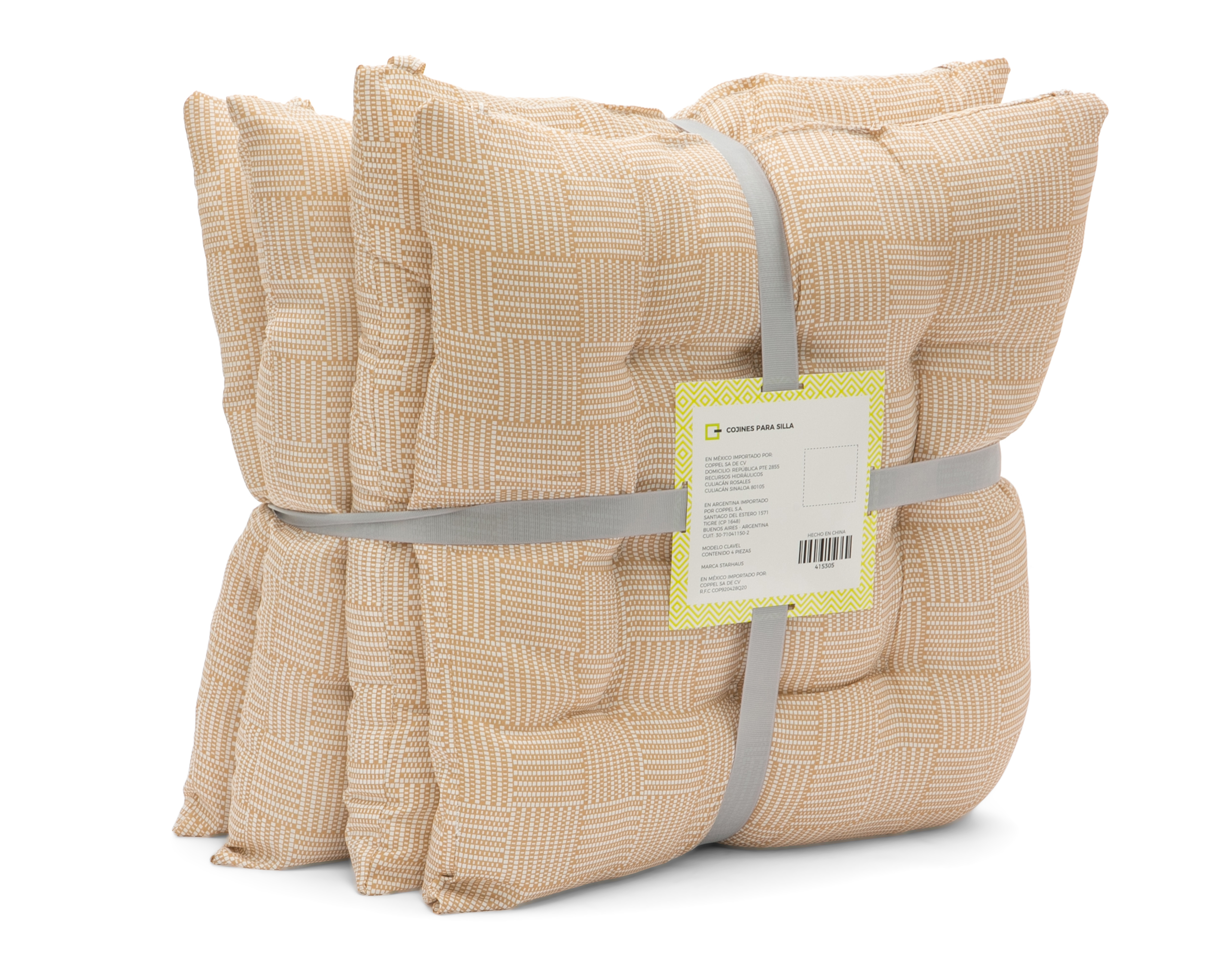 Cojín Decorativo Clavel 4 Piezas