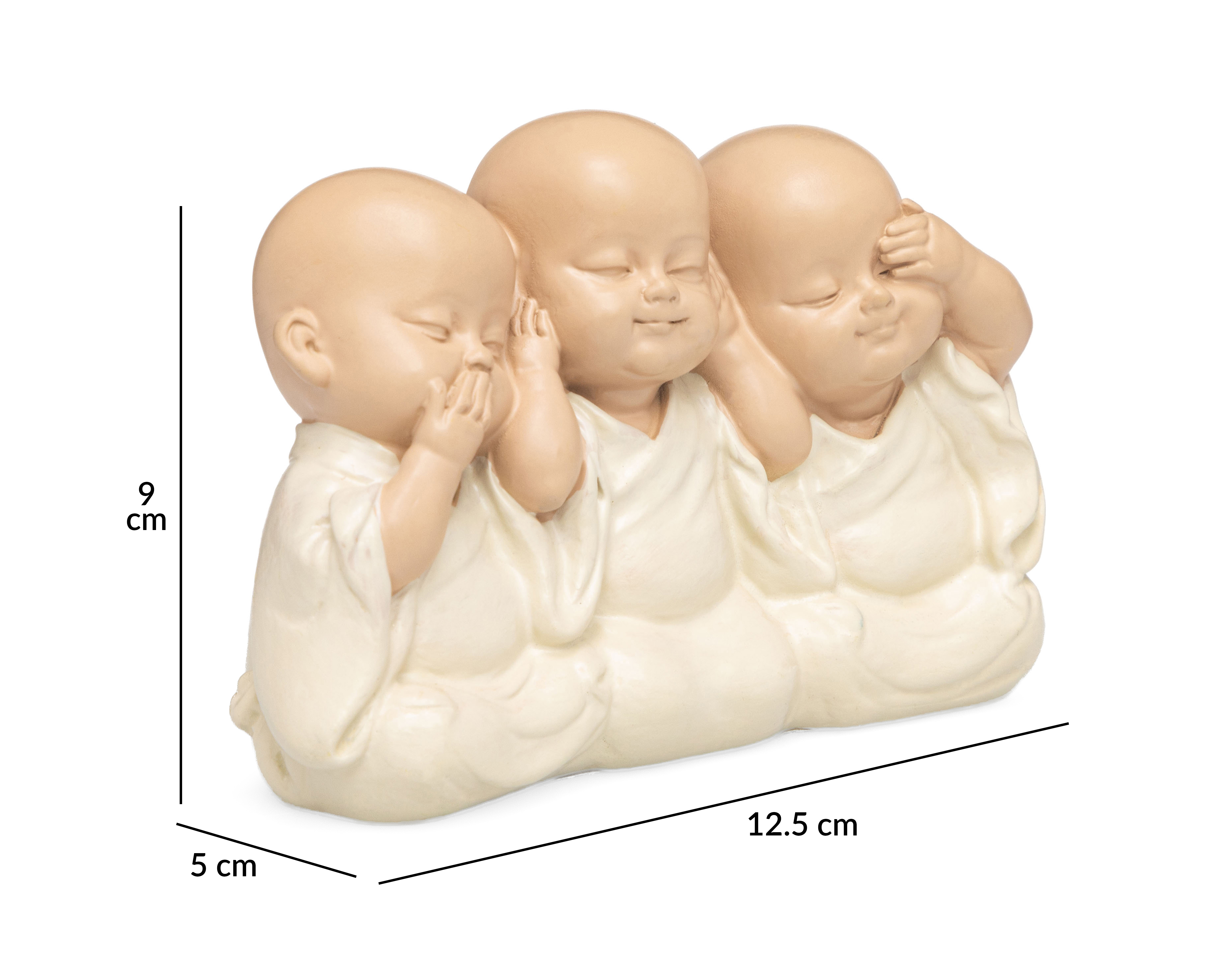 Foto 6 pulgar | Foto 5 | Escultura de Monjes Budistas Rajani de Cerámica