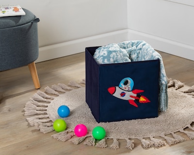 Foto 6 | Foto 6 | Caja de Almacenamiento de Tela Starhaus Rocket Estampada