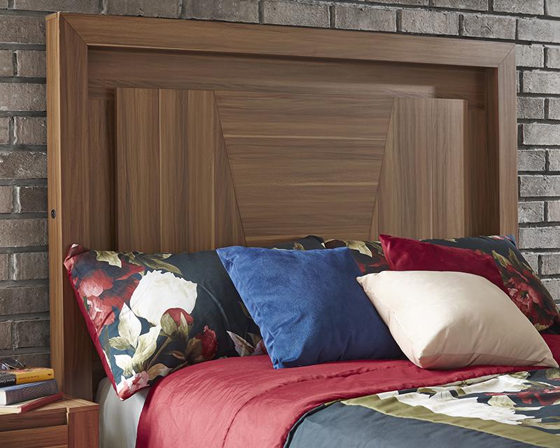 Foto 2 pulgar | Foto 1 | Cabecera Diana King Size Nuez con Luz LED