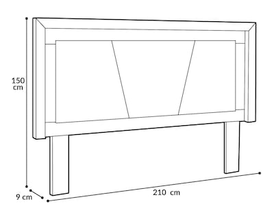 Foto 8 | Foto 8 | Cabecera Diana King Size Nuez con Luz LED