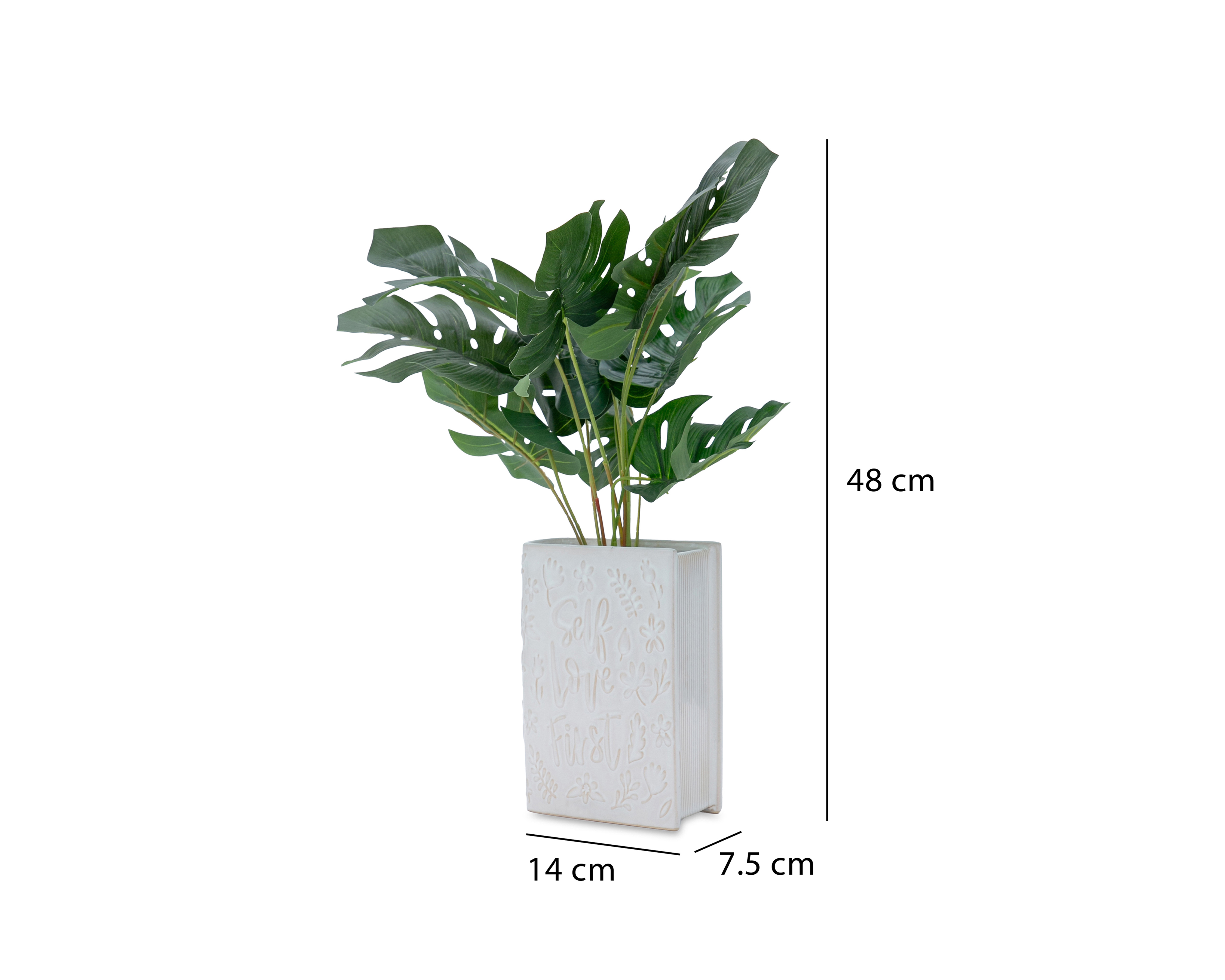 Foto 6 pulgar | Foto 5 | Monstera Artificial con Maceta Starhaus 48 cm