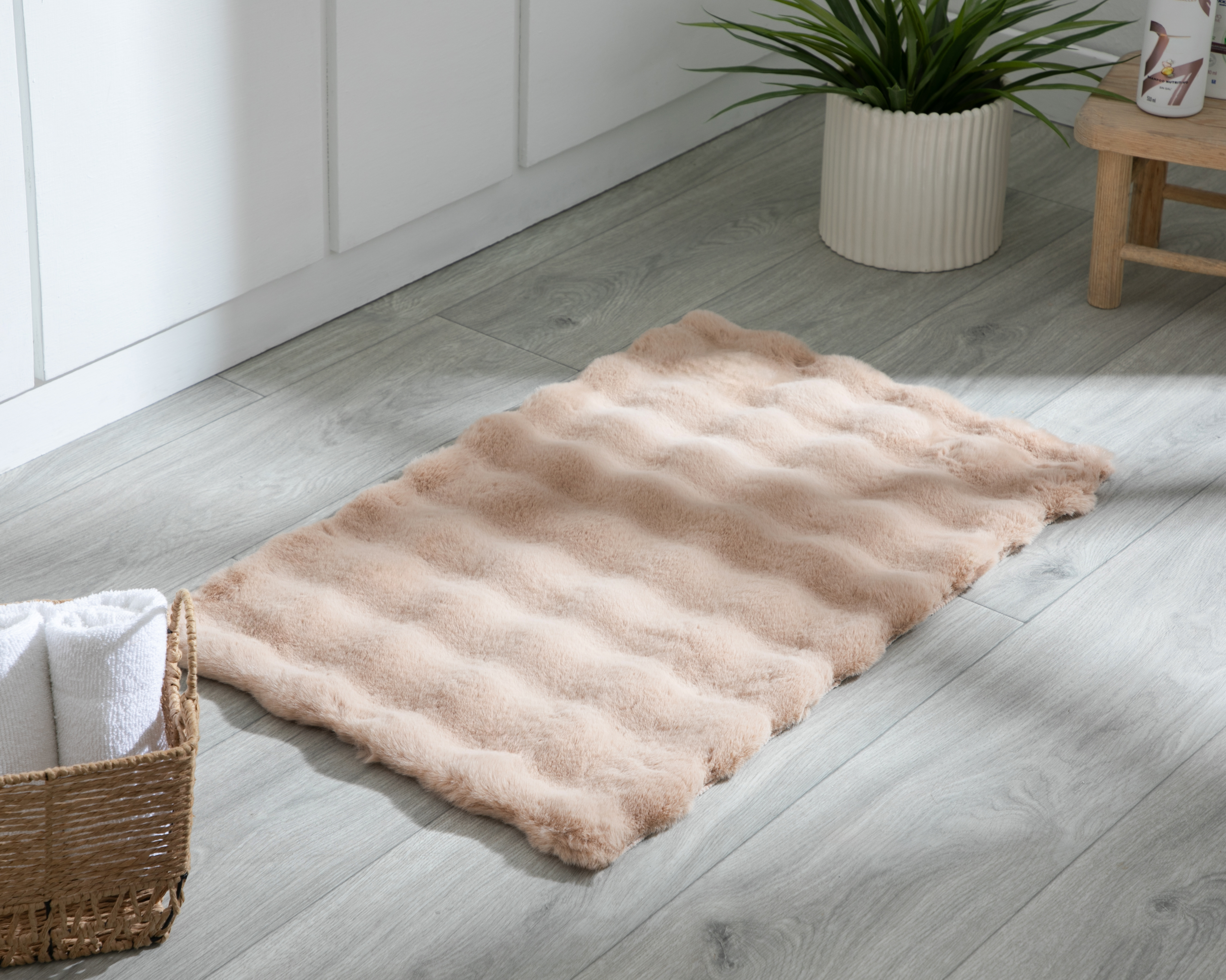 Foto 5 pulgar | Foto 4 | Tapete para Baño Starhaus Beige