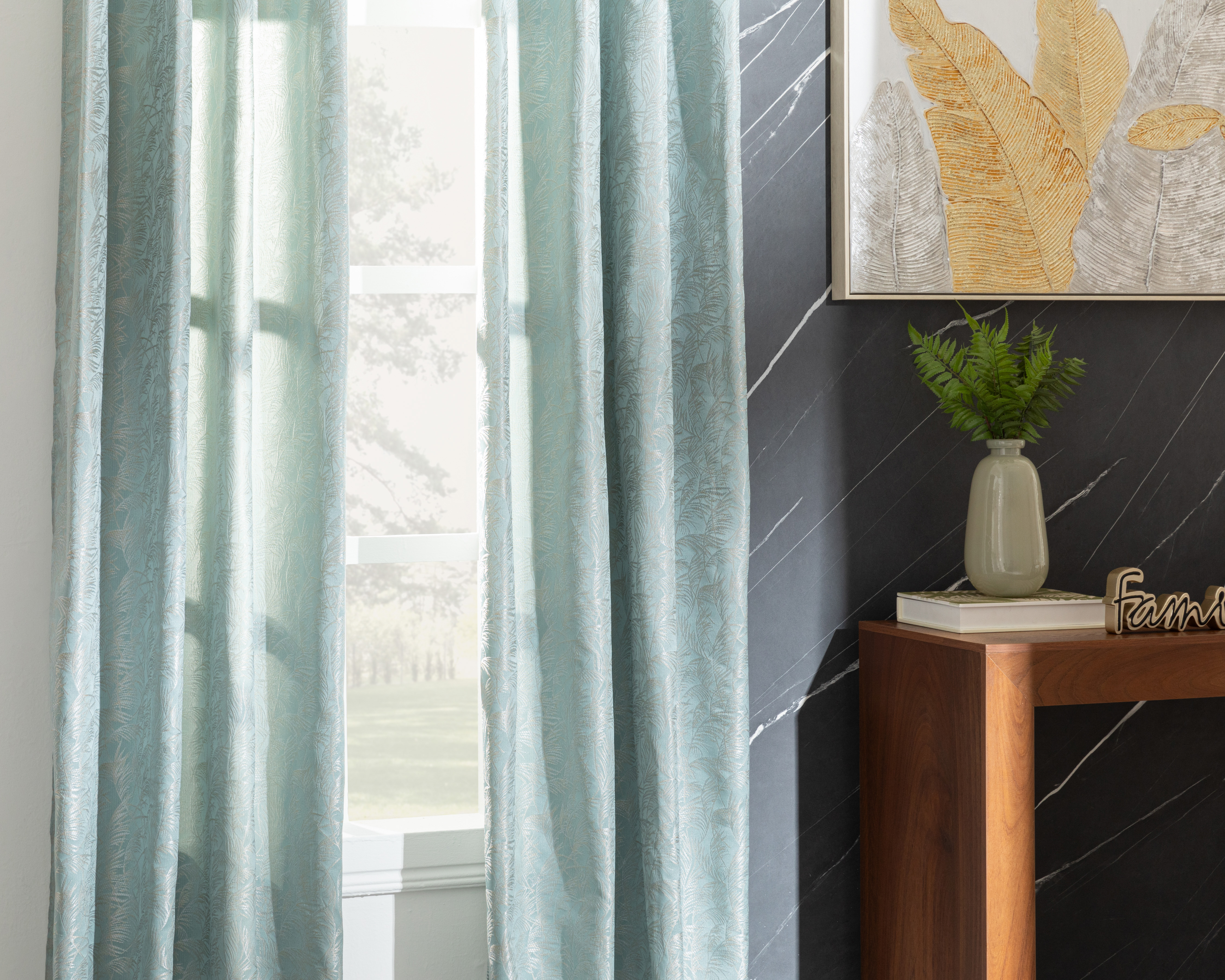 Cortina Asia 135 x 225 cm Azul