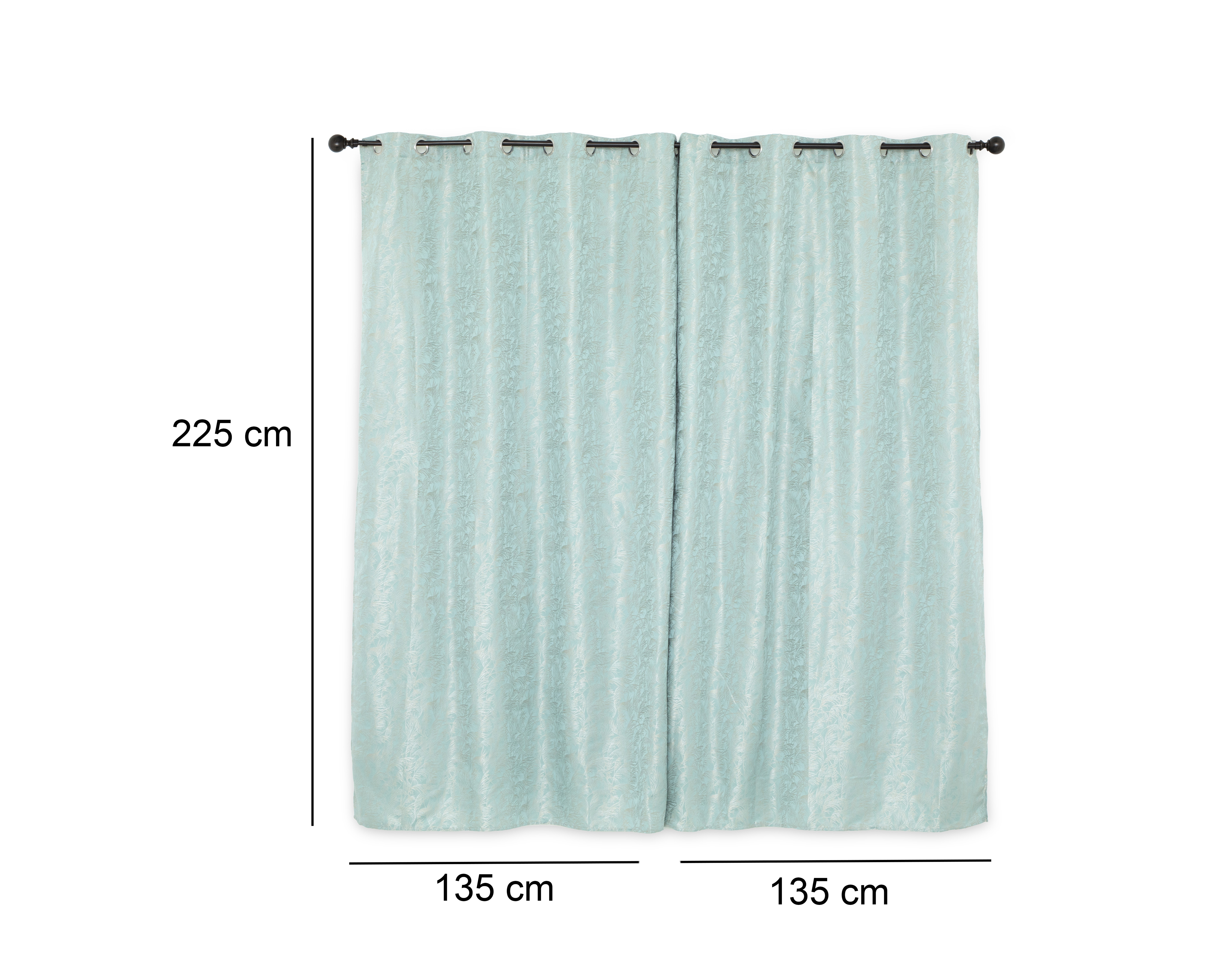 Foto 6 pulgar | Foto 5 | Cortina Asia 135 x 225 cm Azul