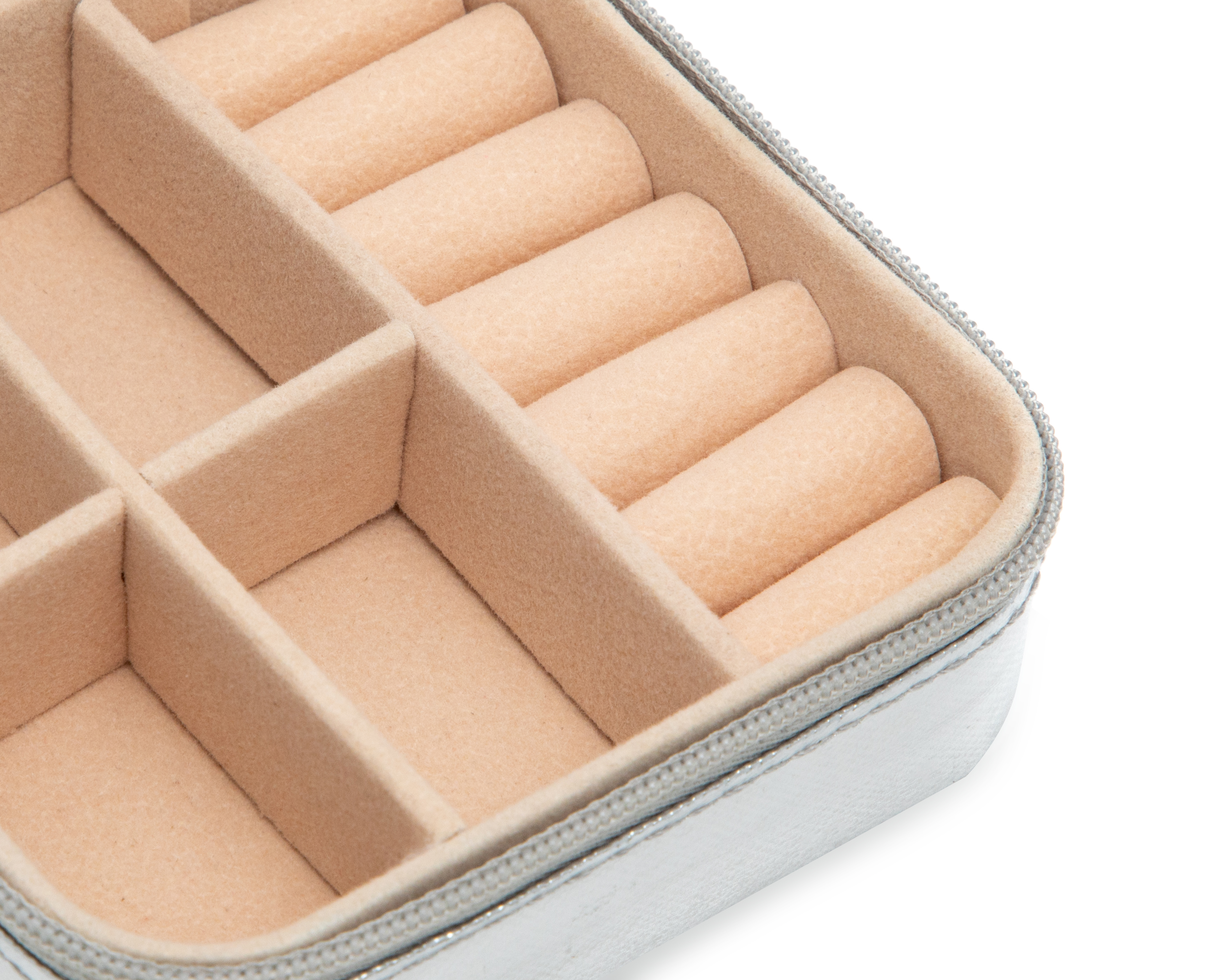 Foto 5 pulgar | Foto 4 | Joyero de Piel Sintética Starhaus Plateado