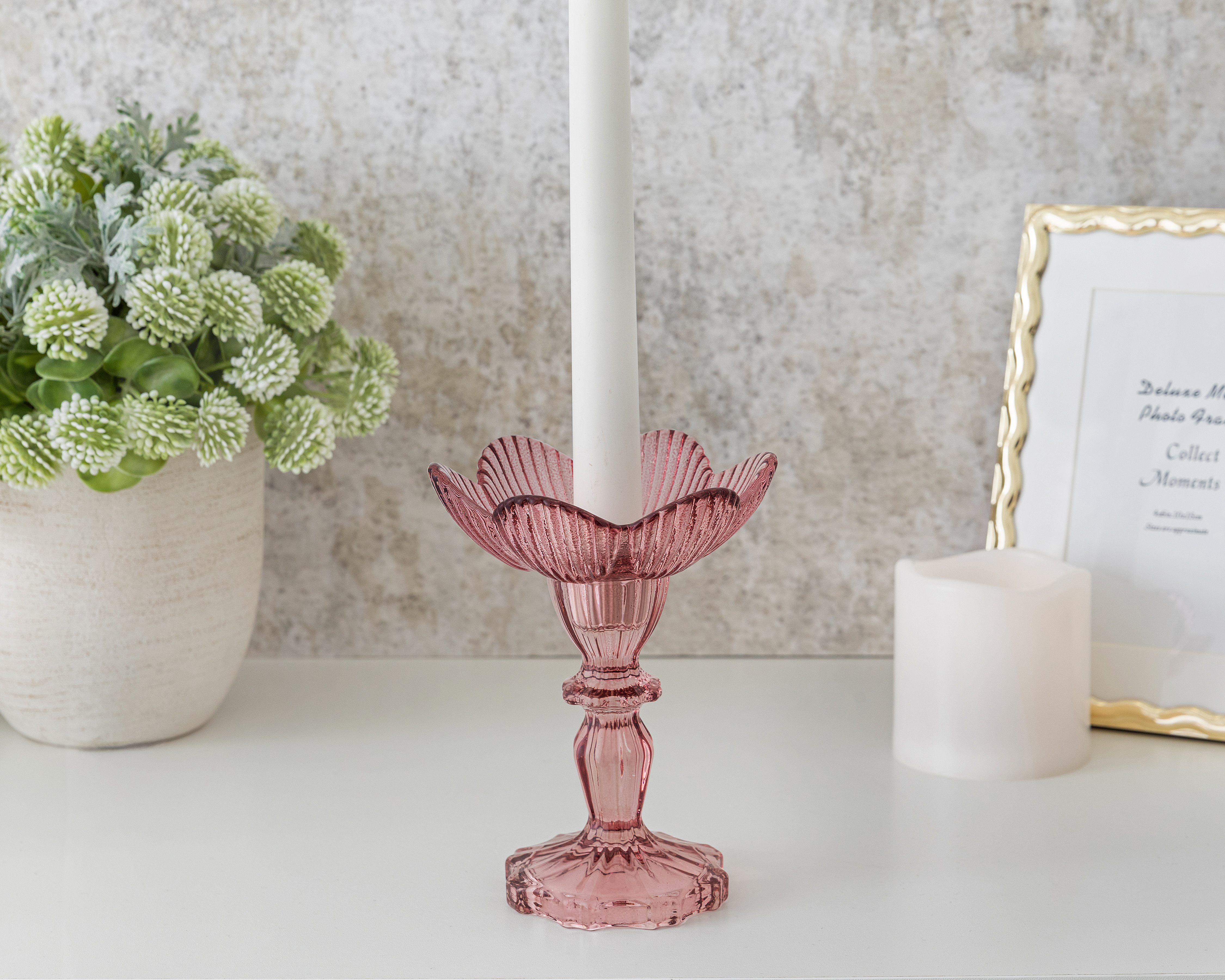 Foto 5 pulgar | Foto 4 | Candelabro de Flor Hygea de Vidrio