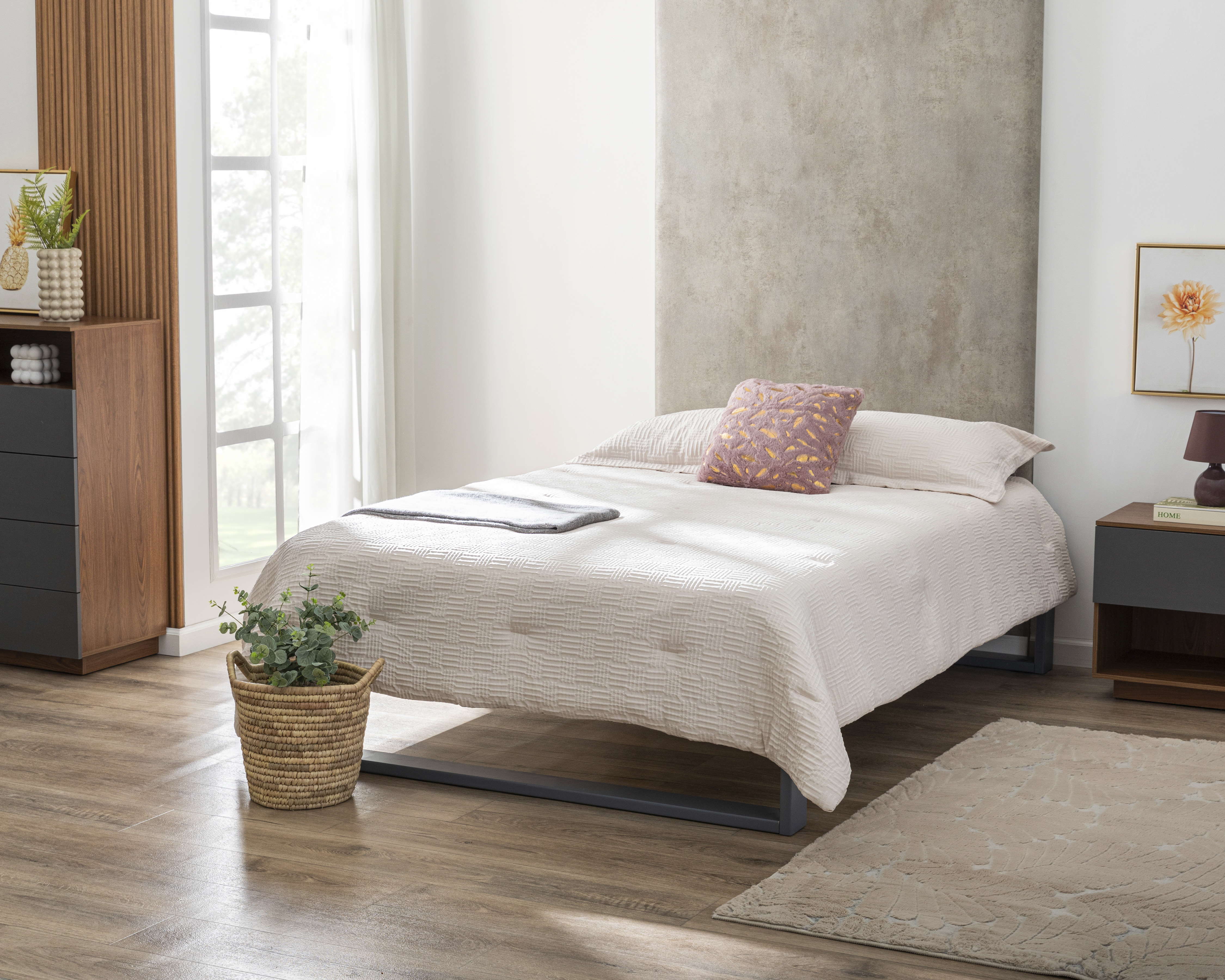 Foto 2 pulgar | Foto 1 | Edredón Matrimonial con Fundas para Almohada Starhaus Chapel Beige 3 Piezas