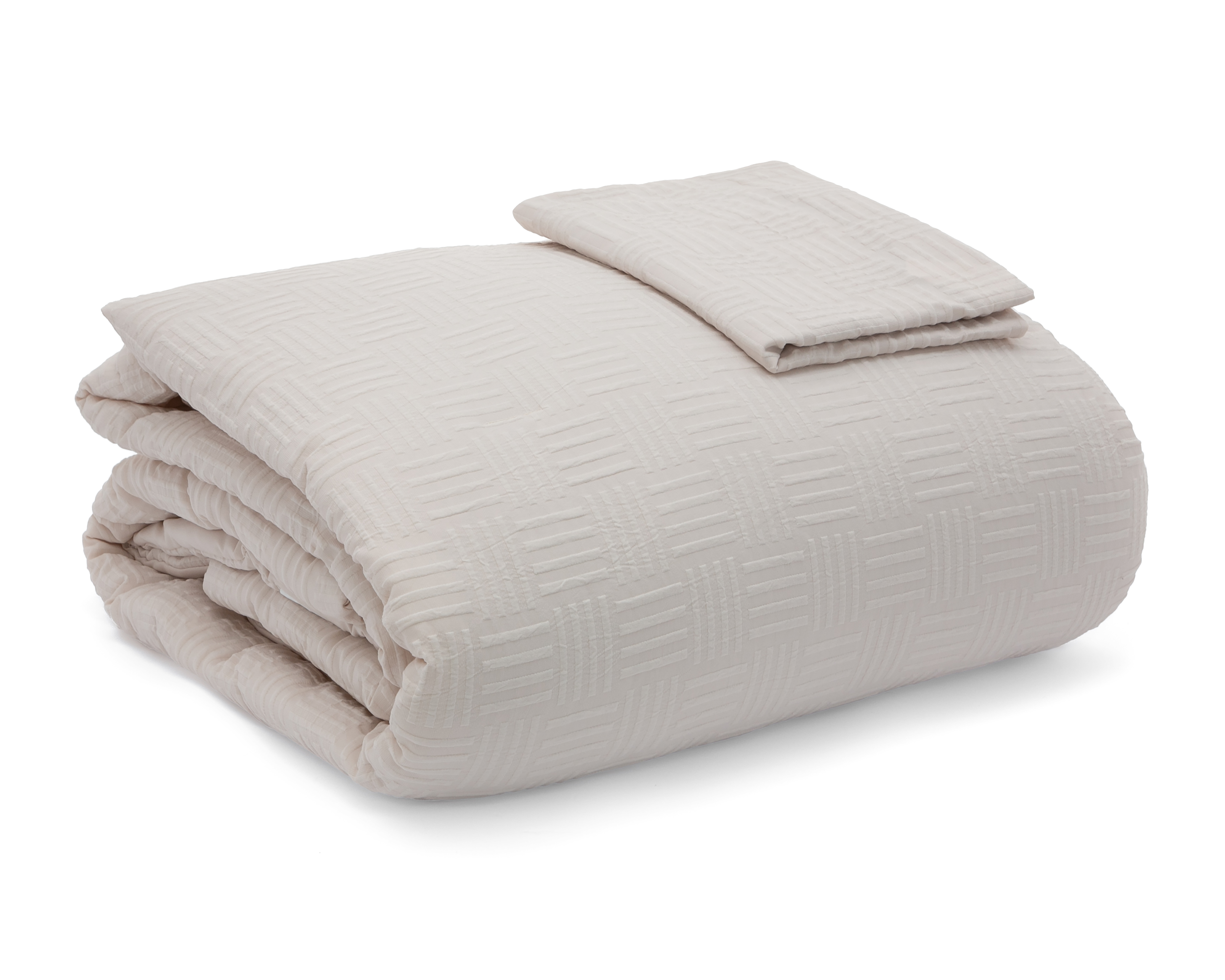 Foto 2 | Foto 2 | Edredón Matrimonial con Fundas para Almohada Starhaus Chapel Beige 3 Piezas