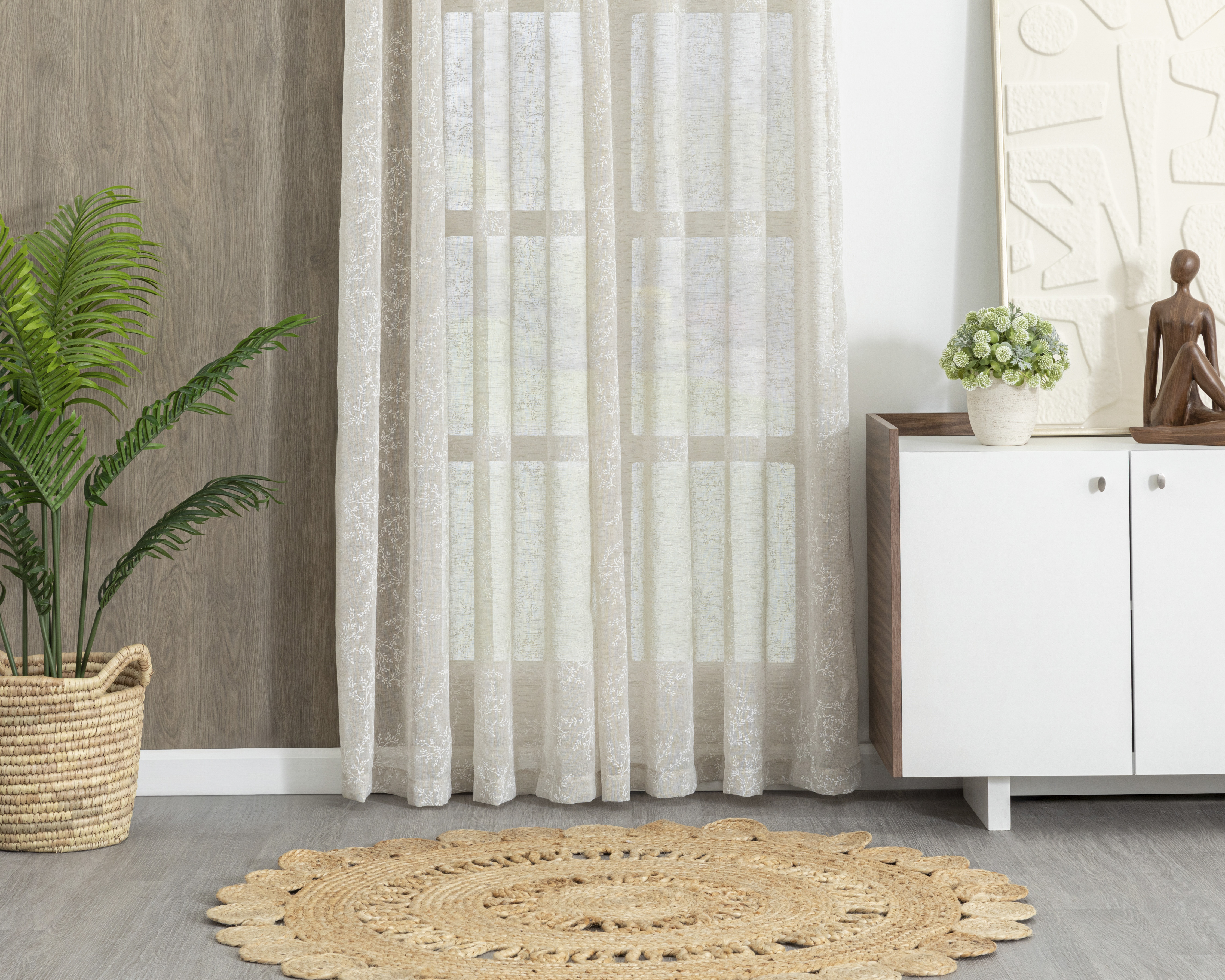 Cortina Aime 137 x 225 cm Beige