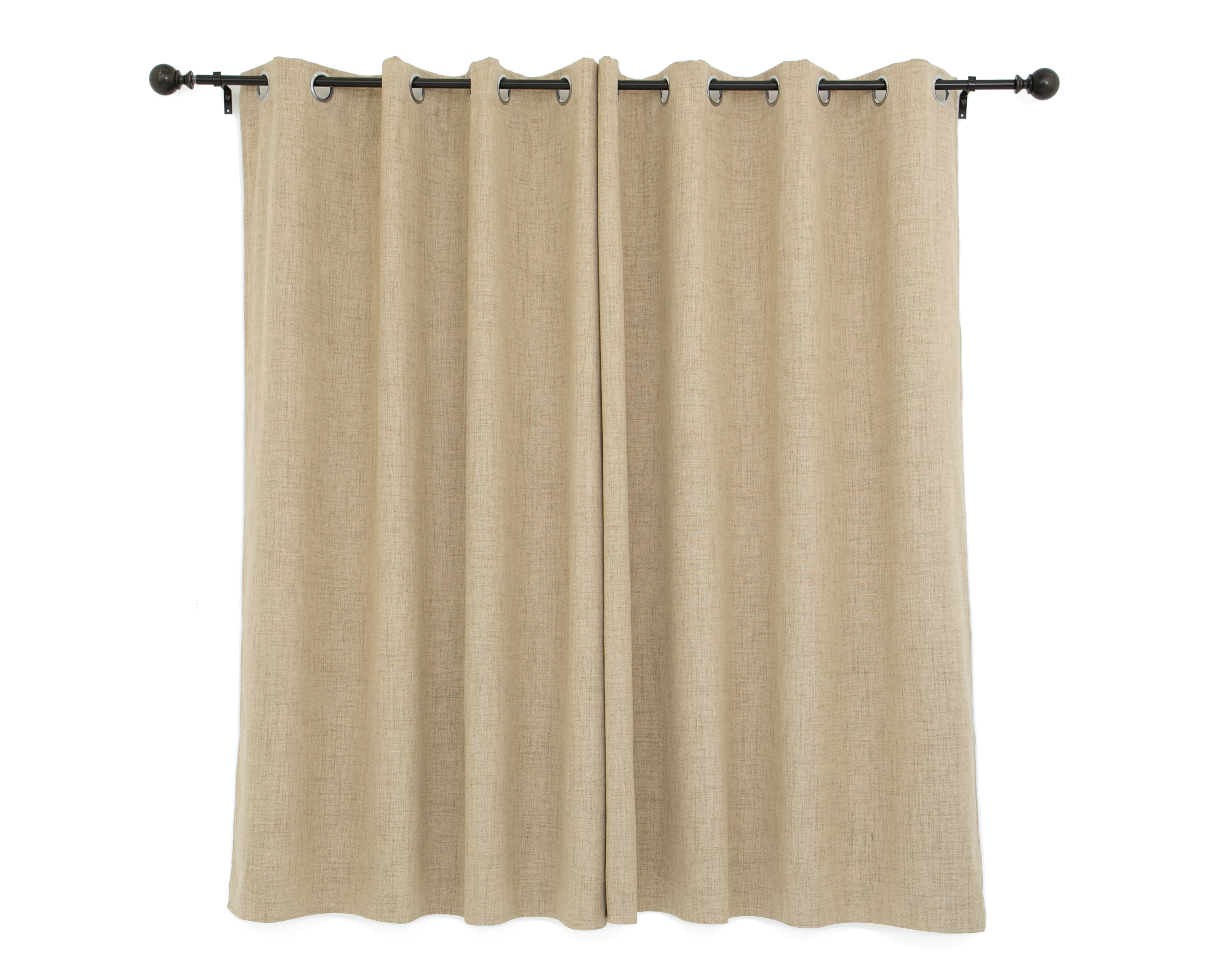 Foto 3 pulgar | Foto 2 | Cortina Mapple 132 x 160 cm Beige