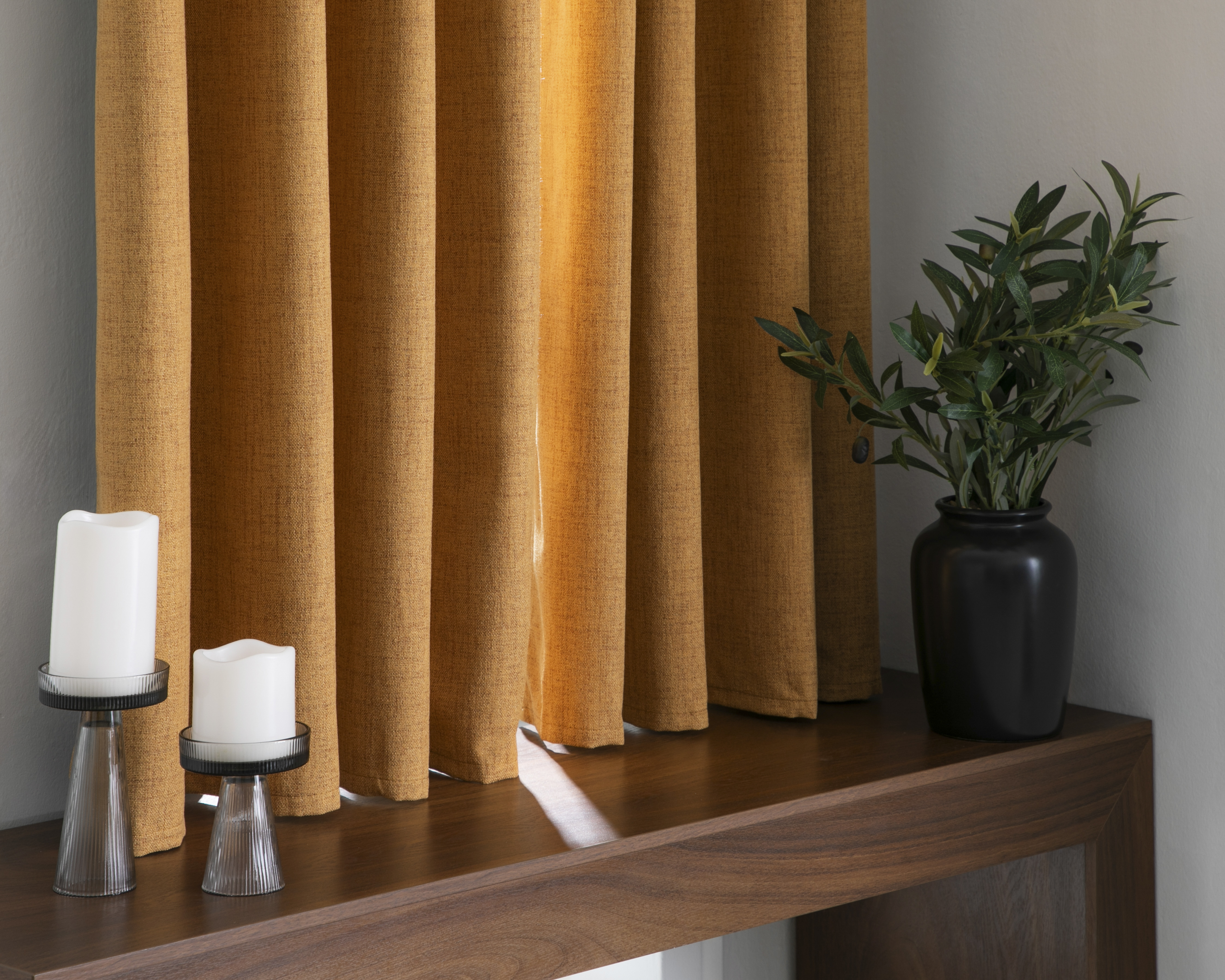 Cortina Lirio 132 x 160 cm Anaranjada