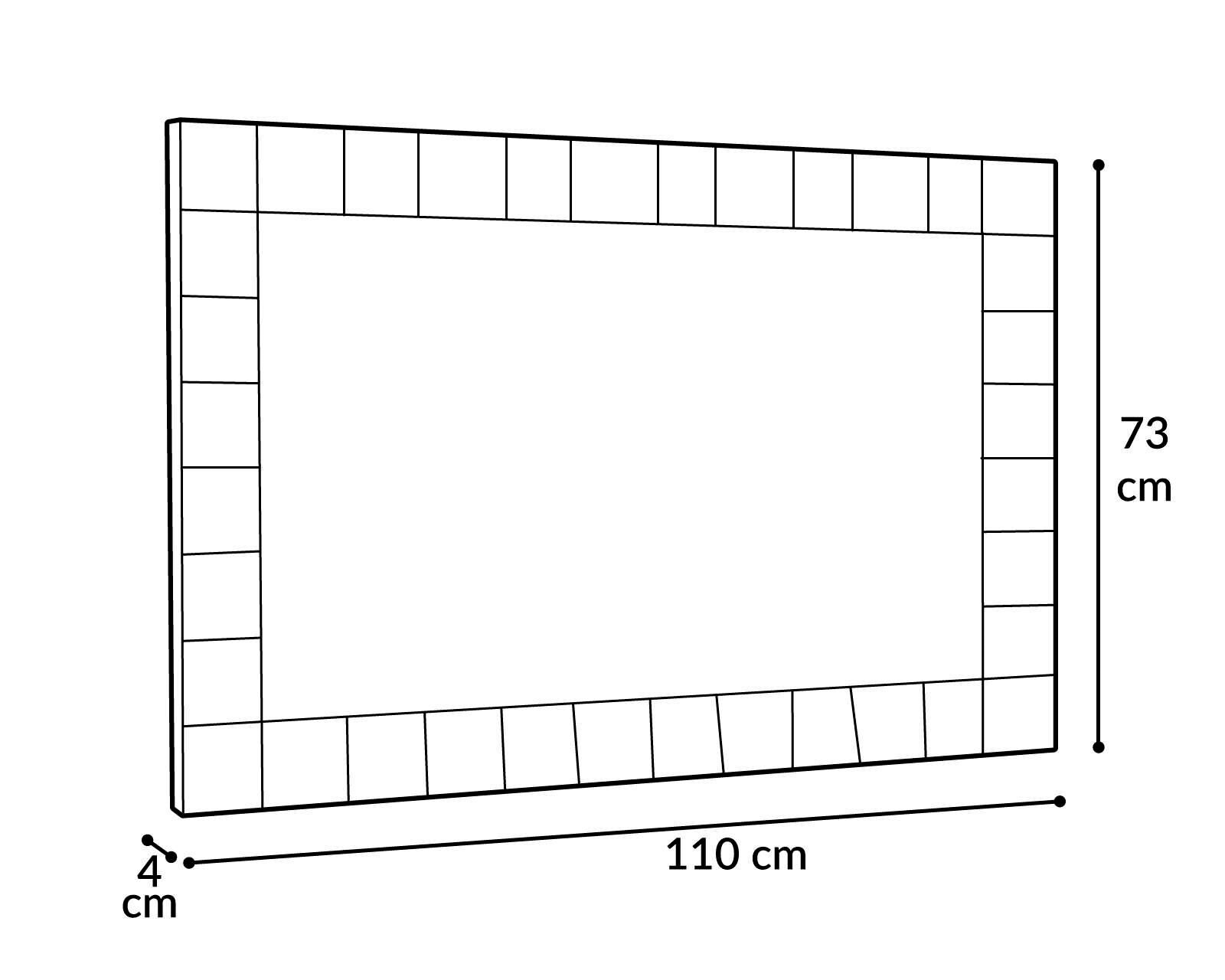 Foto 5 | Foto 5 | Espejo Ajedrez Rectangular