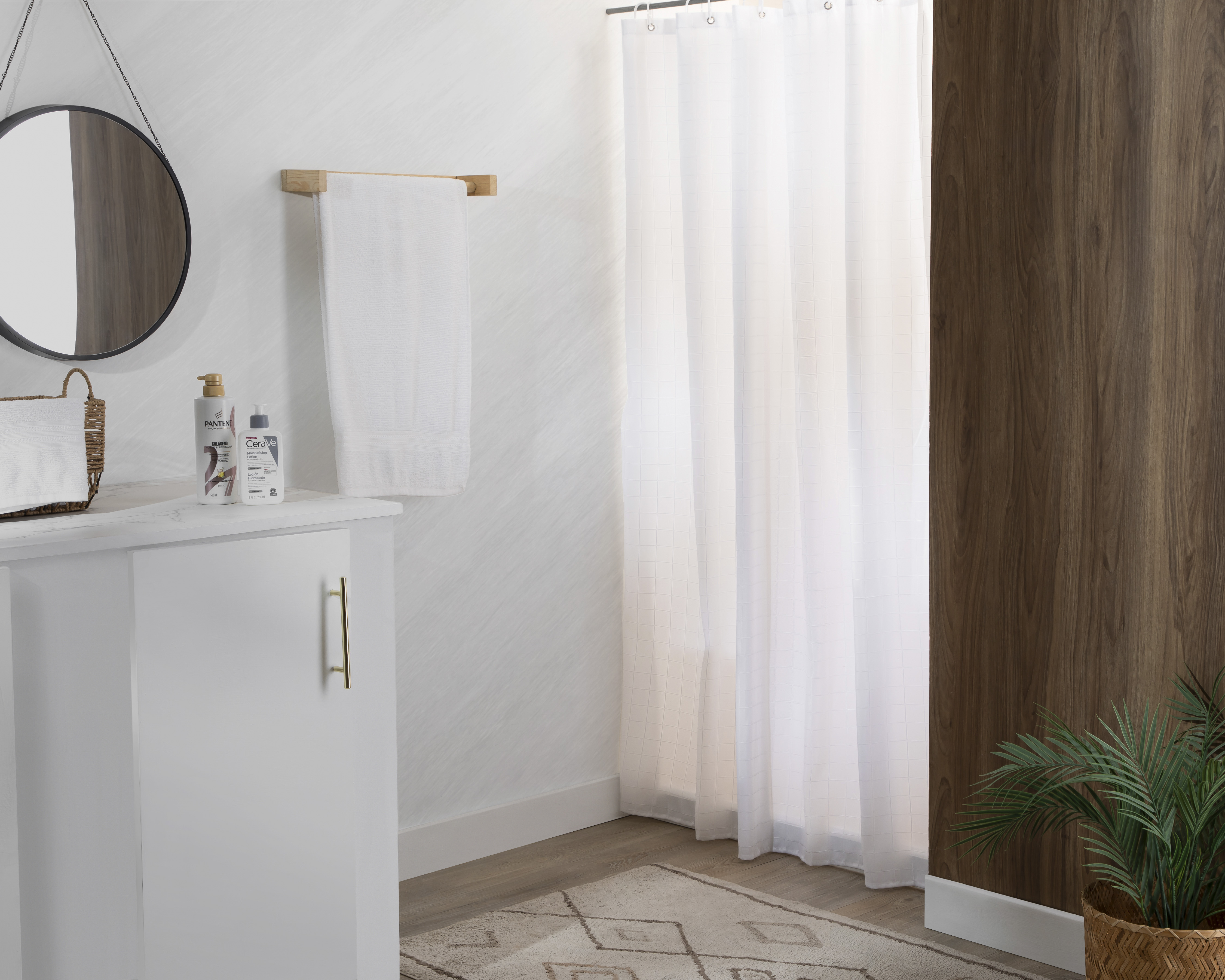 Foto 3 | Foto 3 | Cortina para Baño Starhaus Blanca