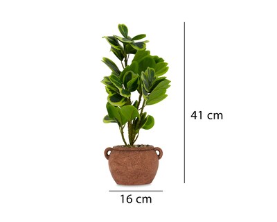 Foto 5 | Foto 5 | Peperomia Artificial con Maceta Starhaus 41 cm