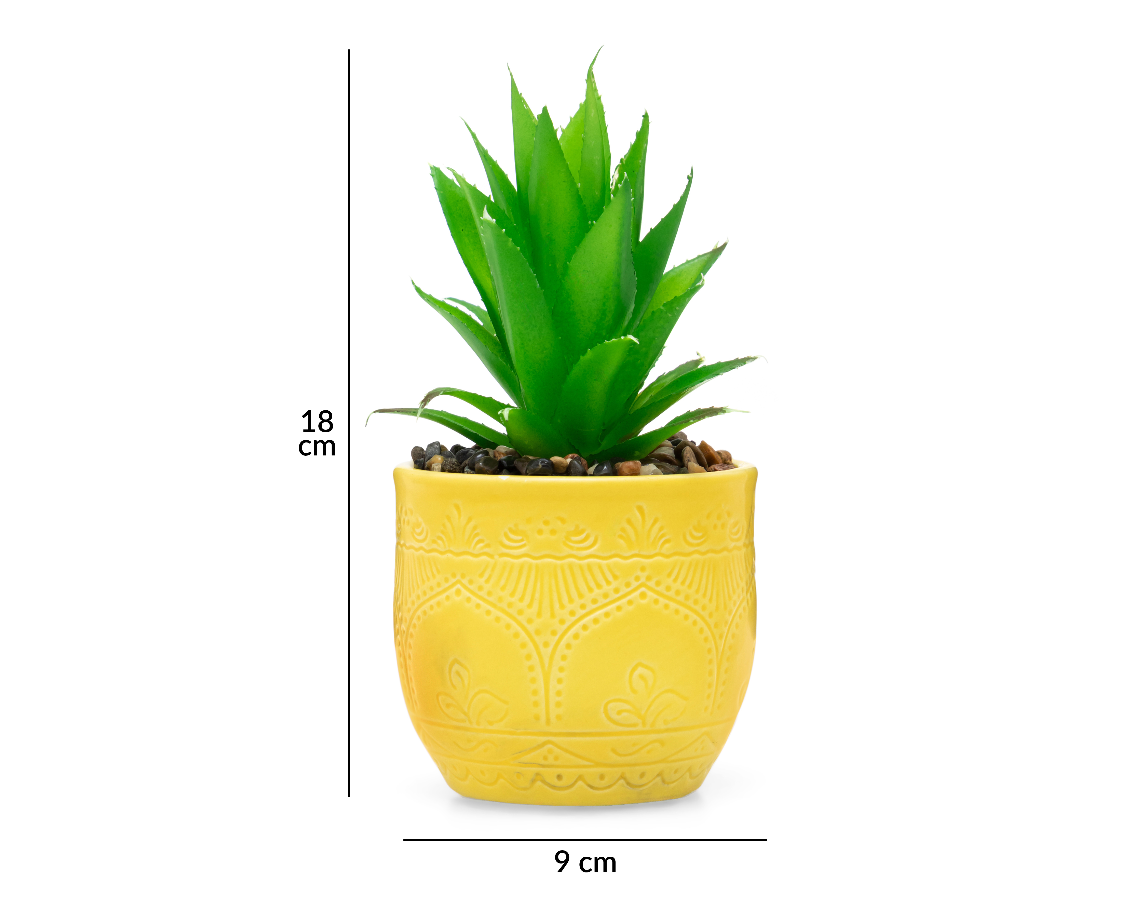 Foto 5 | Foto 5 | Suculenta Artificial con Maceta Starhaus 18 cm