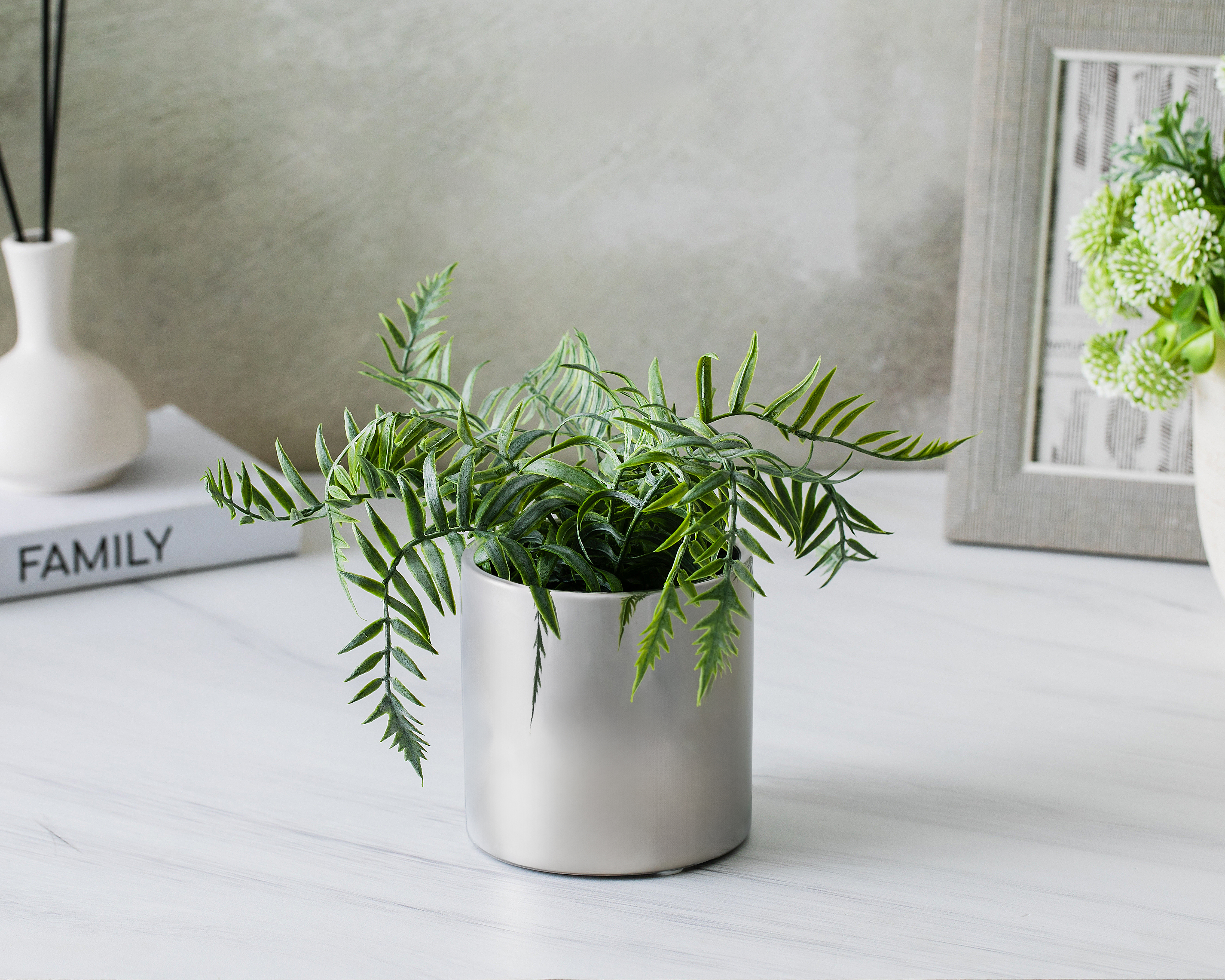 Foto 5 pulgar | Foto 4 | Planta Artificial con Maceta Starhaus 22 cm