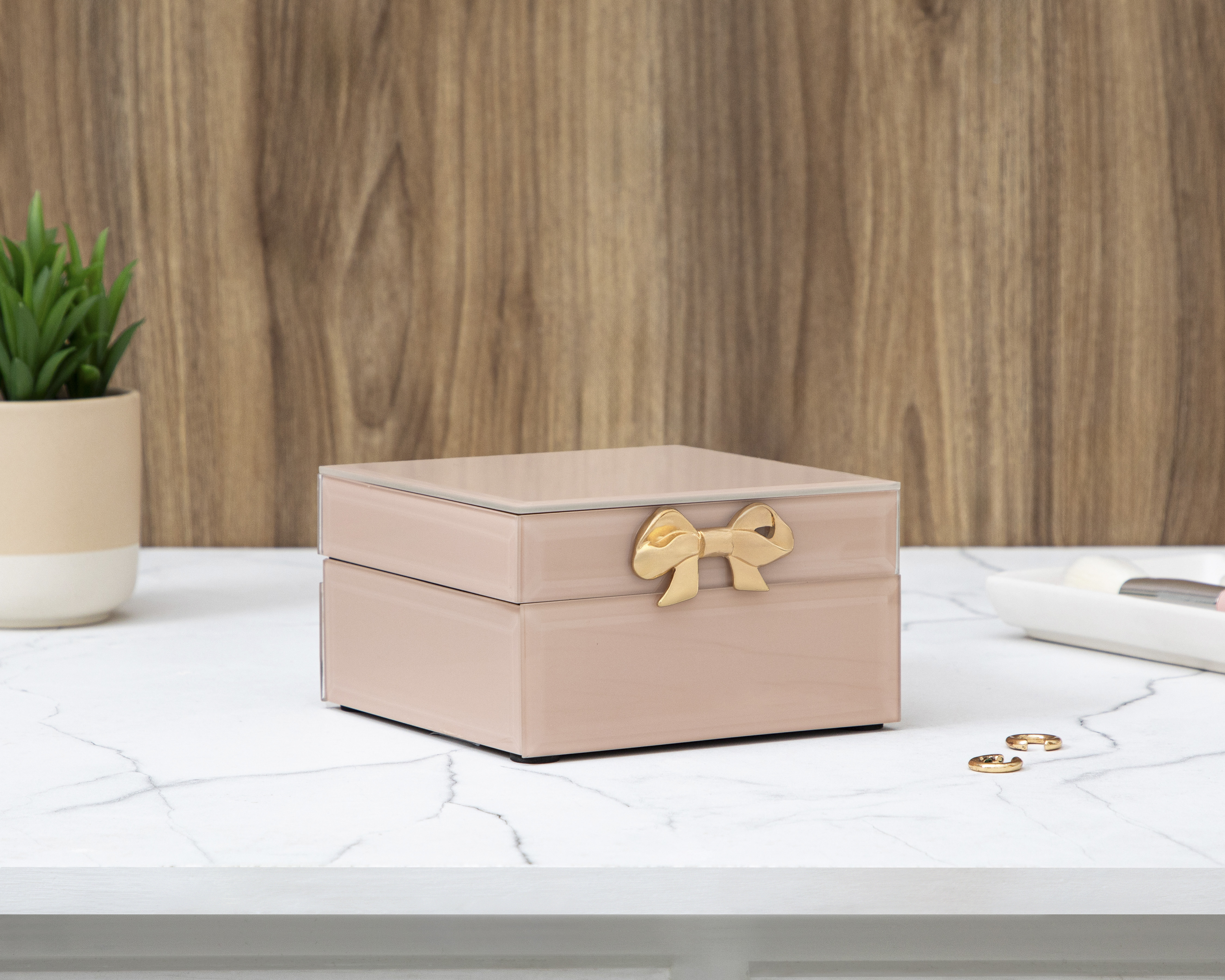 Foto 6 pulgar | Foto 5 | Joyero de Vidrio Starhaus Rosa