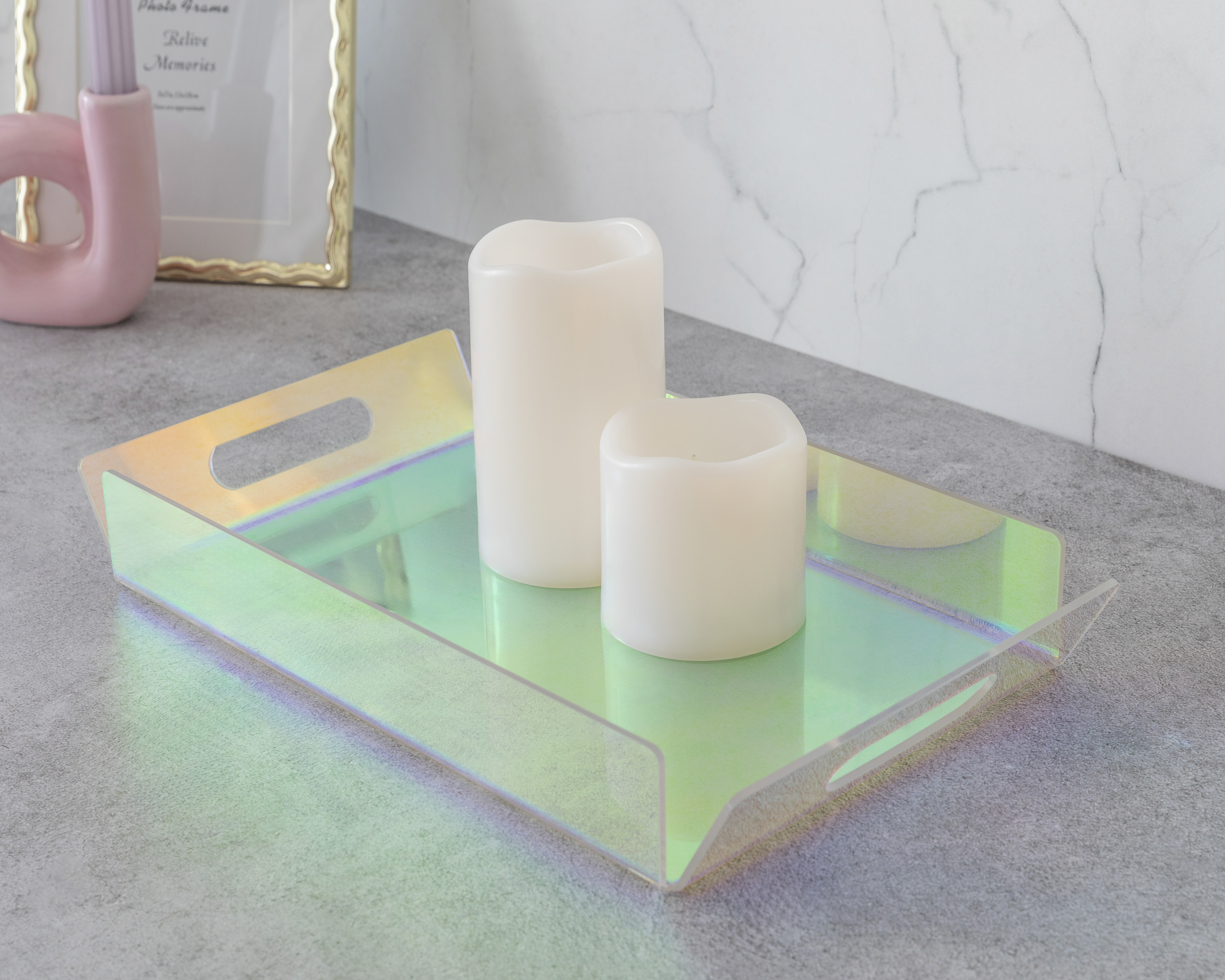 Foto 5 | Foto 5 | Charola Decorativa Rectangular Sagreen de Acrílico