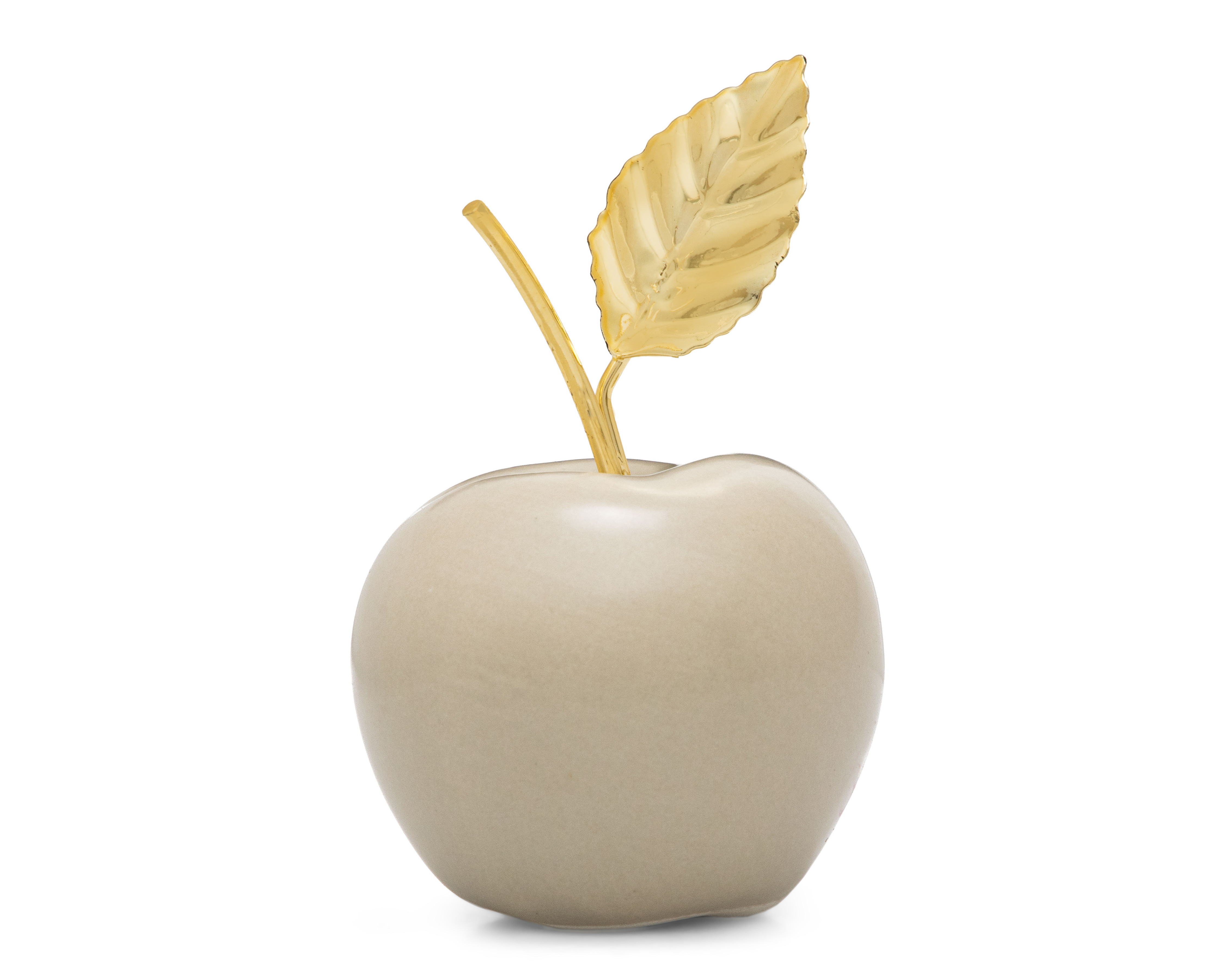 Escultura de Manzana Ingrid S de Cerámica