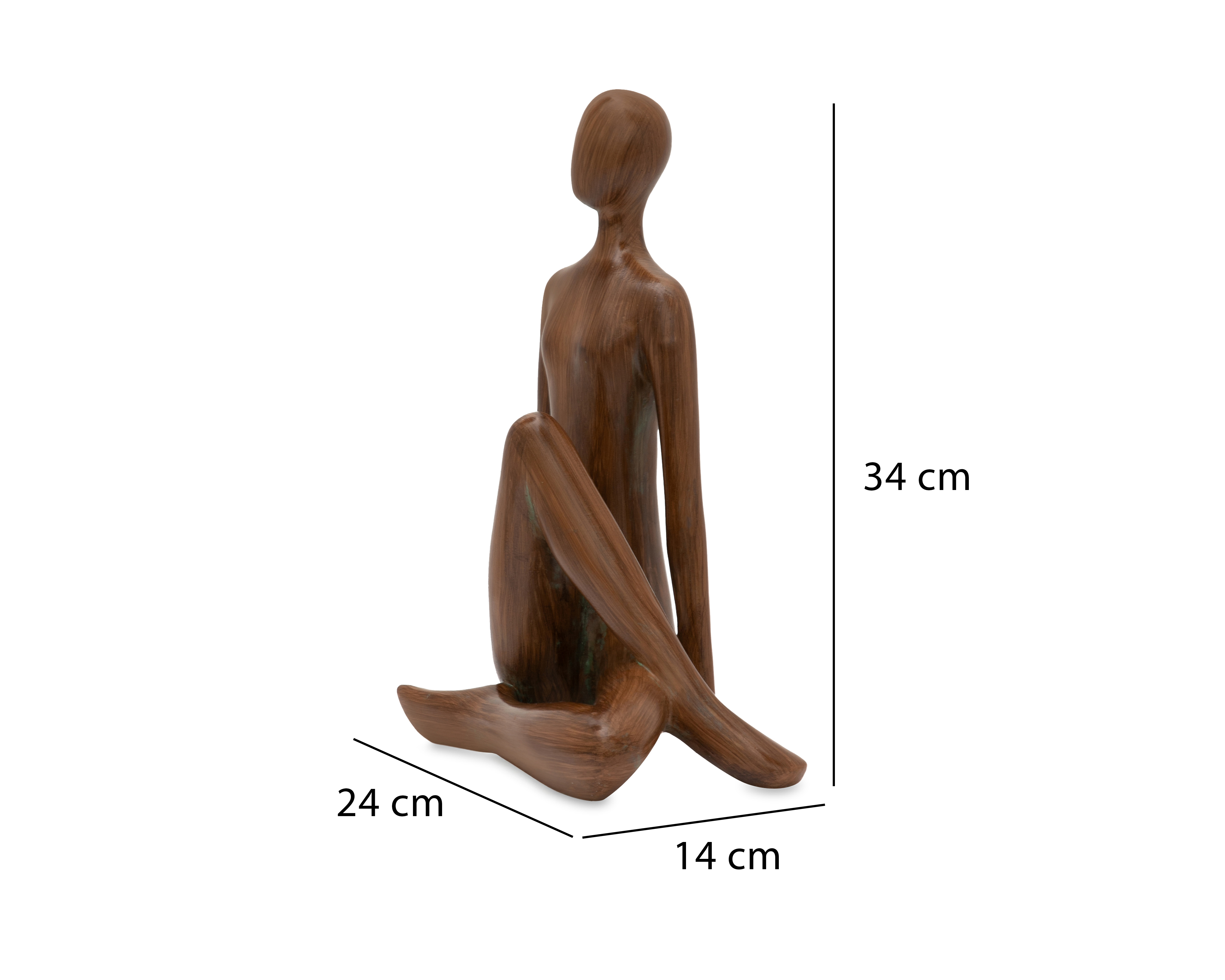 Foto 7 pulgar | Foto 6 | Escultura de Mujer Sentada Adrienne de Poliresina