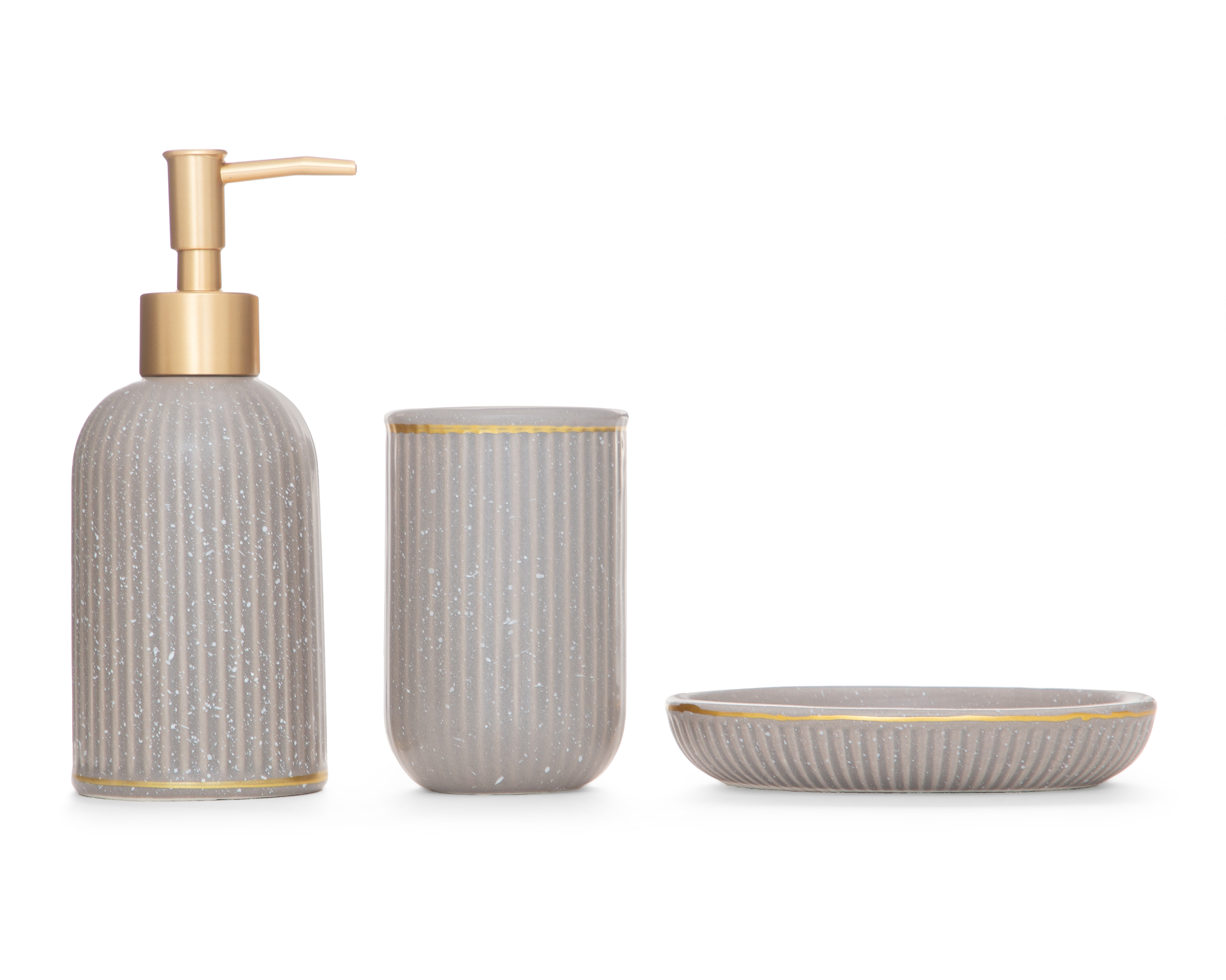 Foto 2 pulgar | Foto 1 | Dispensador de Jabón Starhaus de Cerámica 3 Piezas