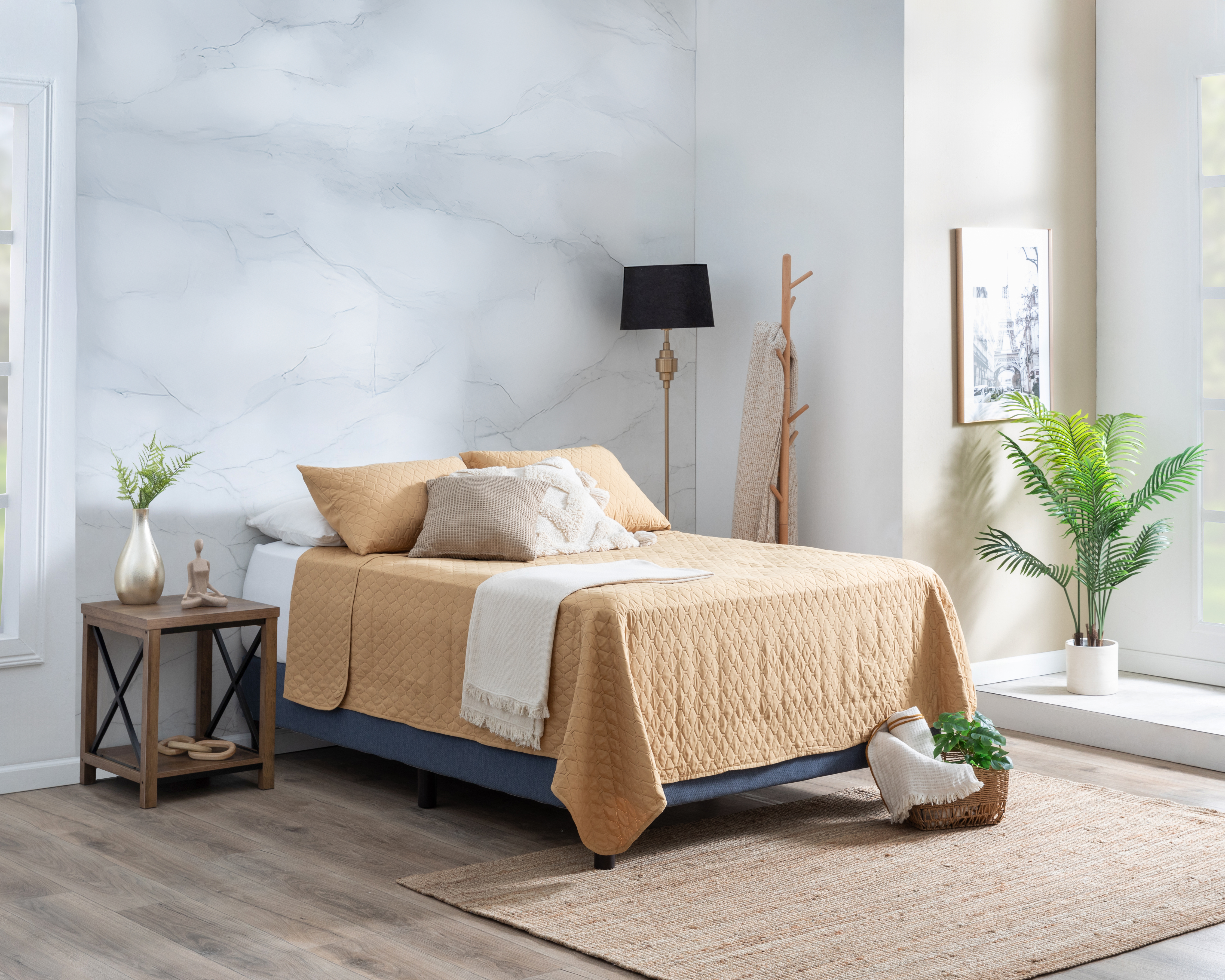 Foto 4 | Foto 4 | Colcha King Size Starhaus Kurtis Mostaza