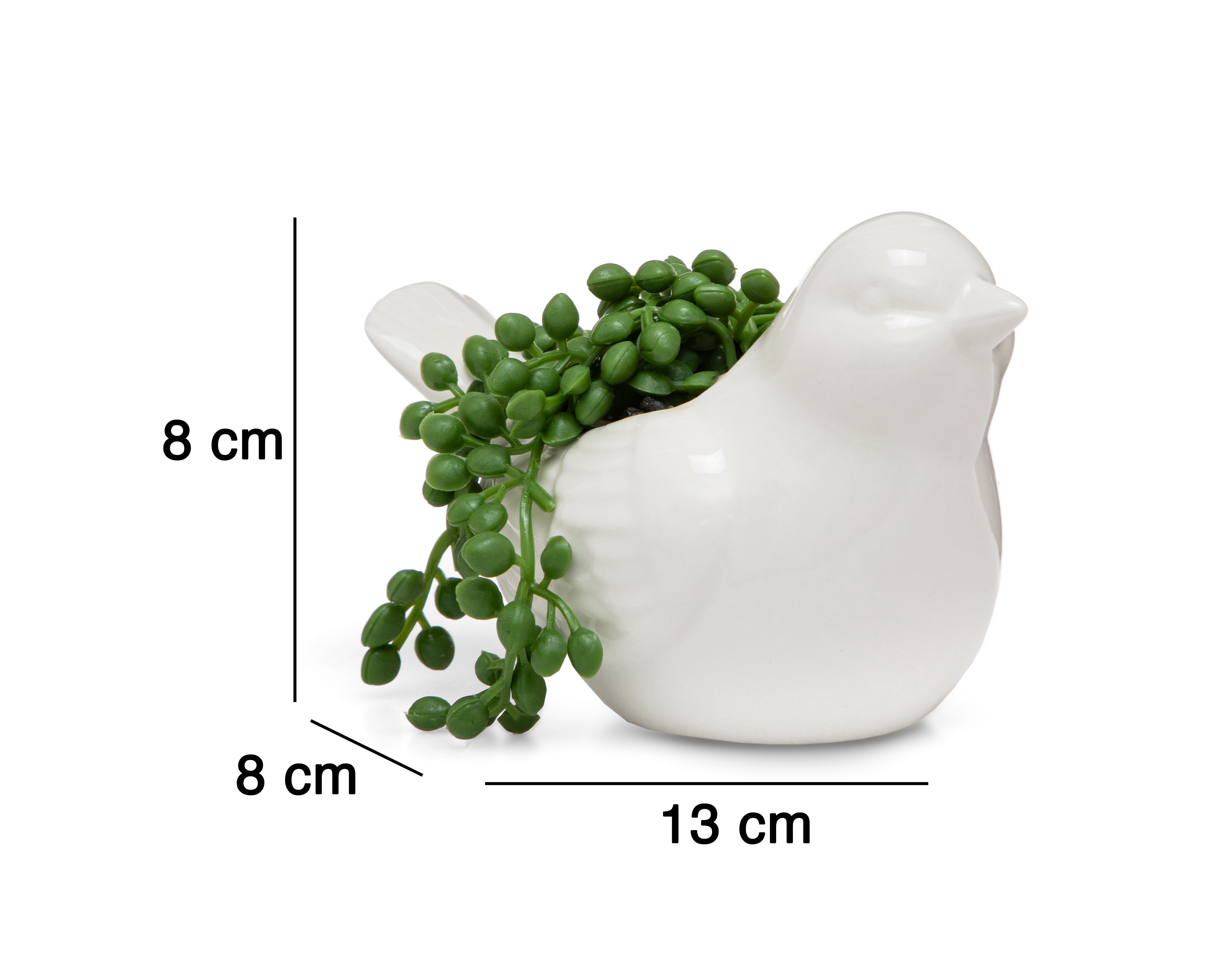 Foto 6 pulgar | Foto 5 | Suculenta Rosario Artificial con Maceta Starhaus 8 cm