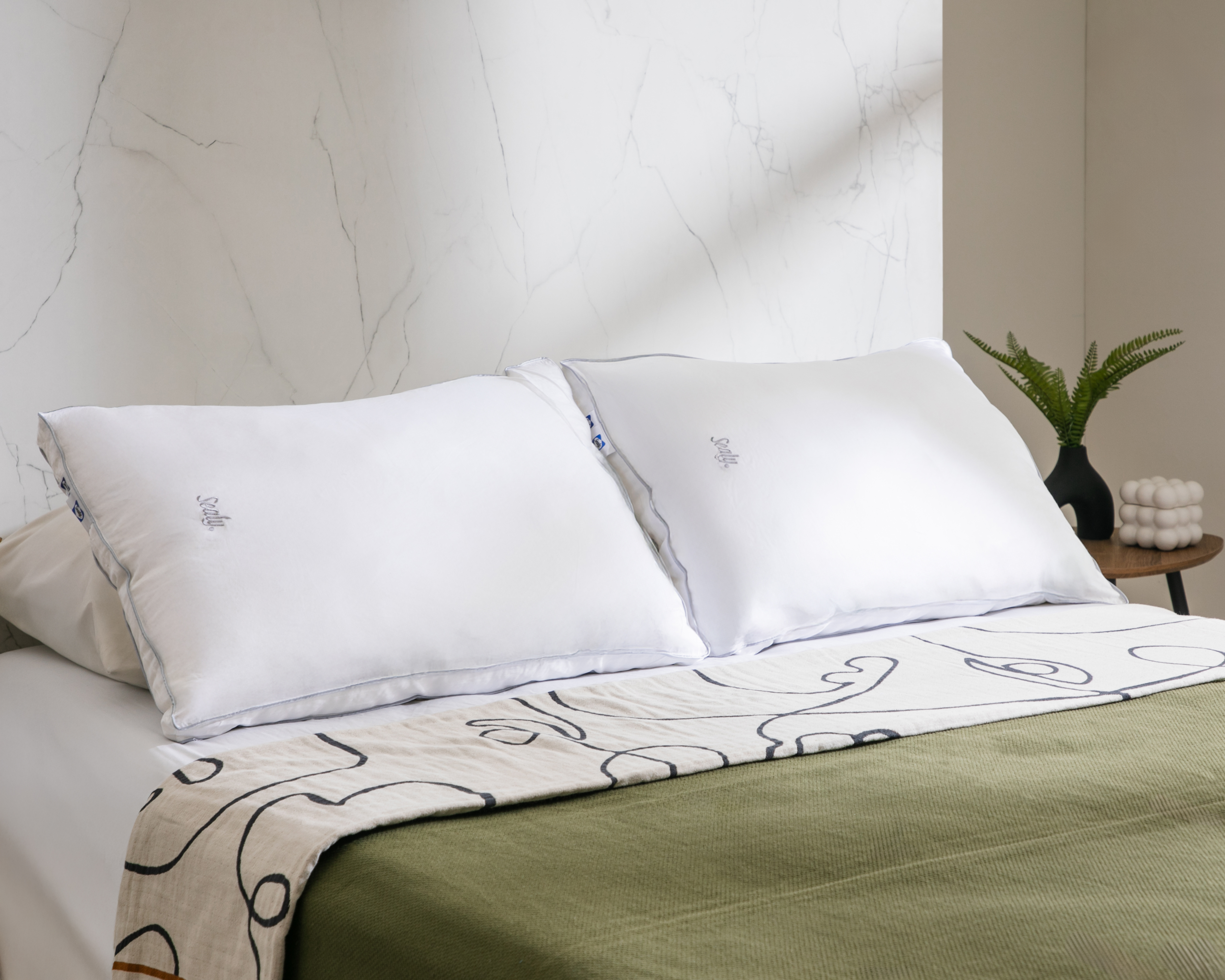 Almohada Sealy Estandar Semi Firme 2 Piezas