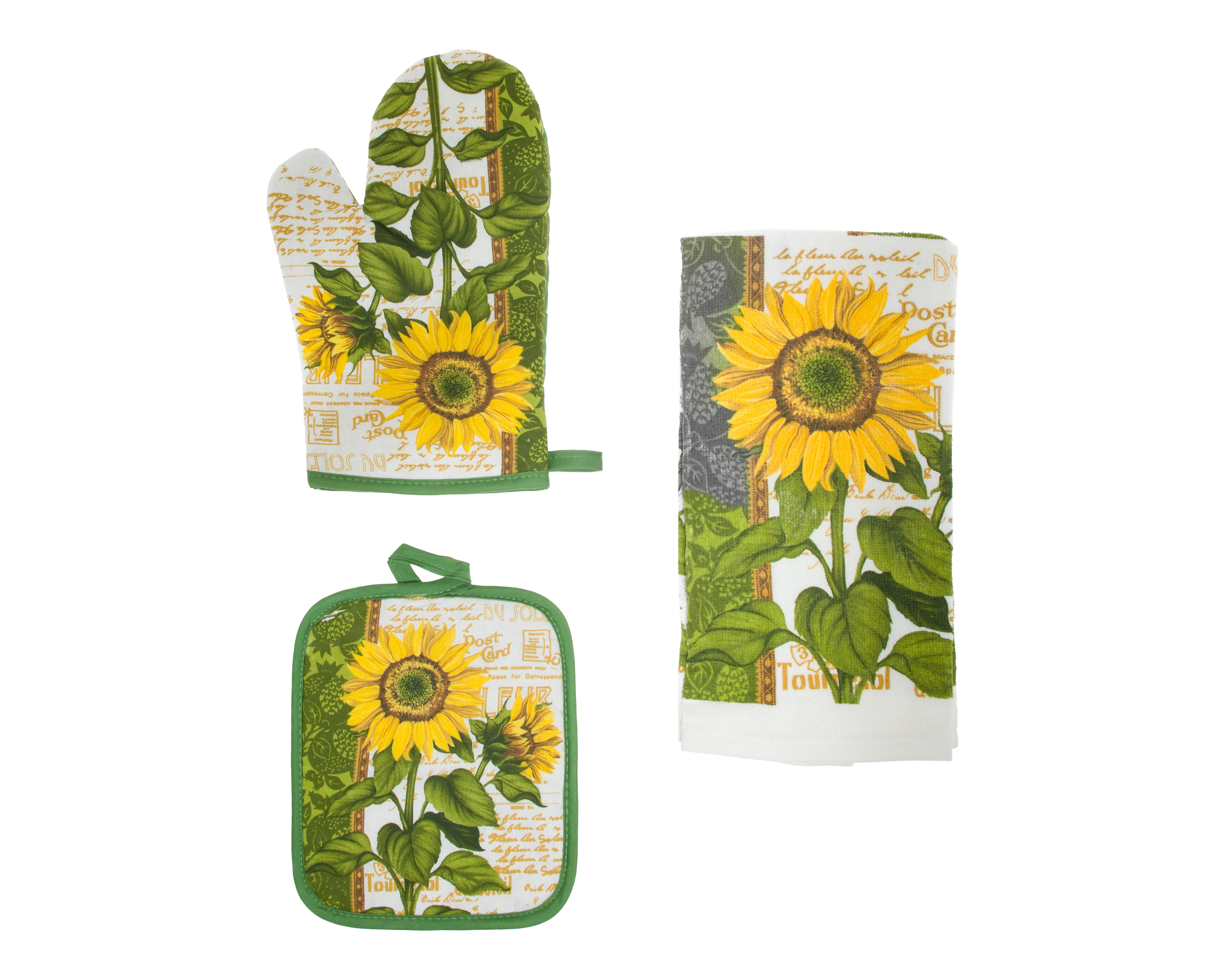 Toalla de Cocina Lani Verde 3 Piezas