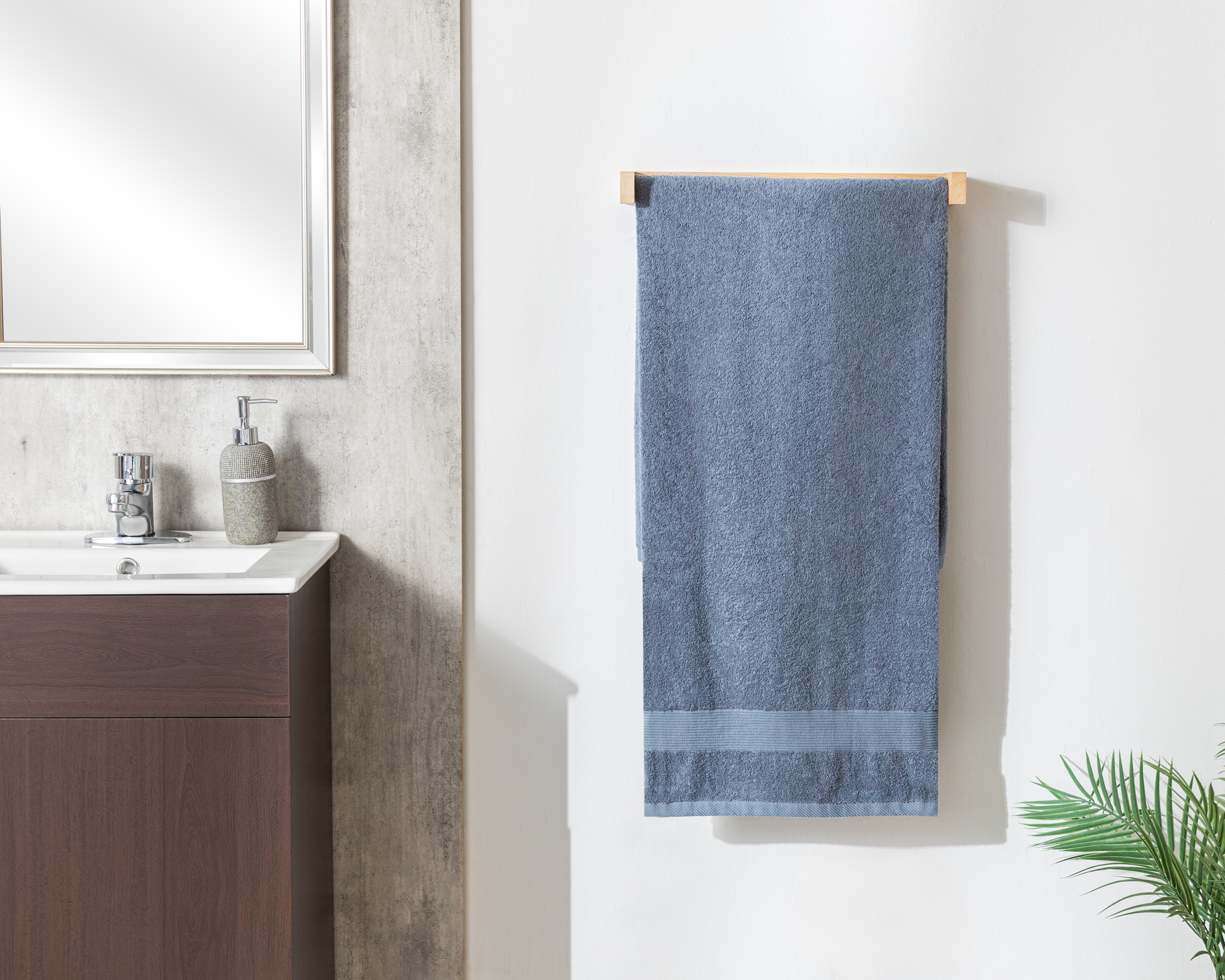 Foto 4 | Foto 4 | Toalla de Medio Baño Shania Azul 2 Piezas