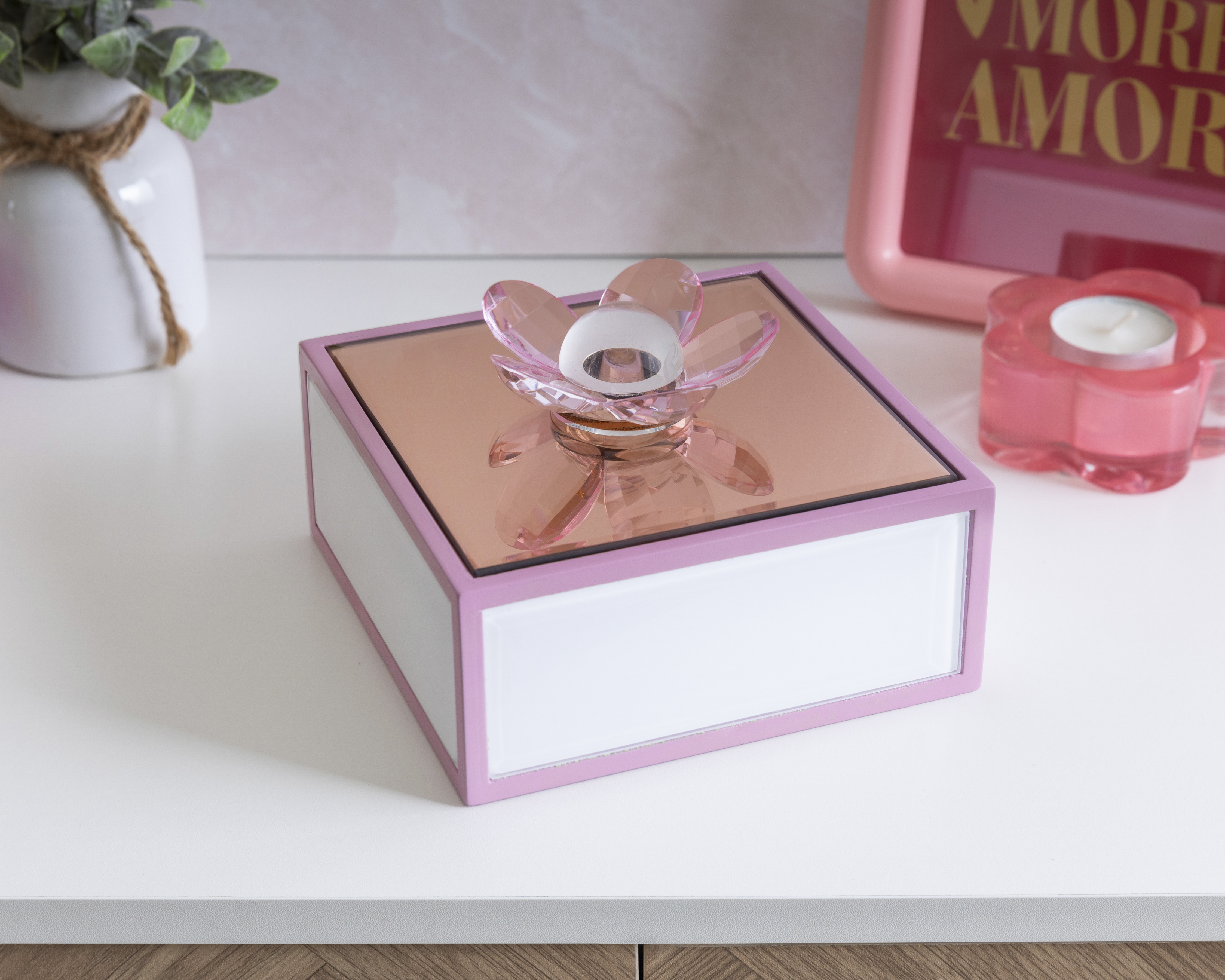 Foto 5 | Foto 5 | Joyero de Cristal Starhaus Rosa