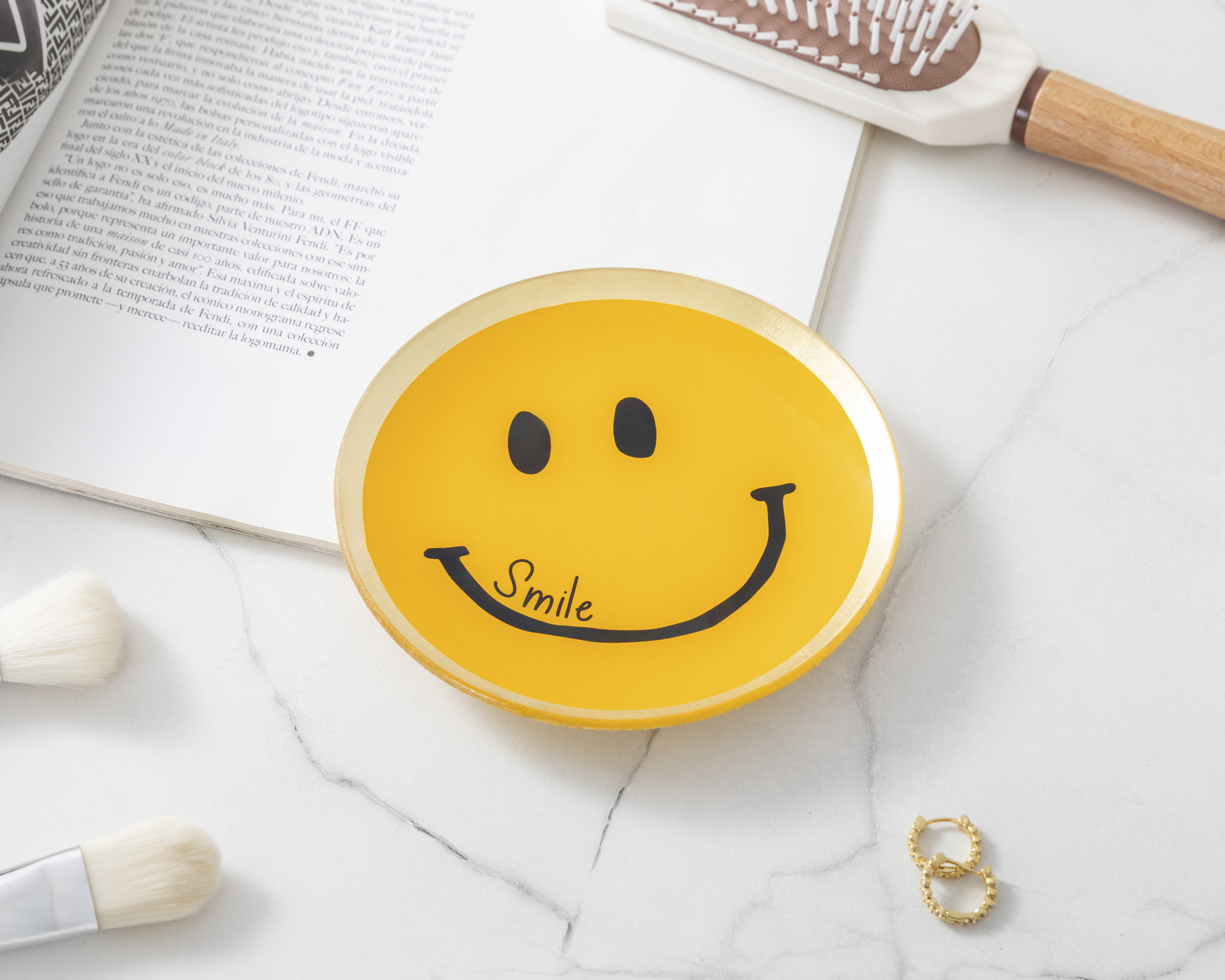 Foto 4 | Foto 4 | Platón Decorativo Happy Smile de Vidrio