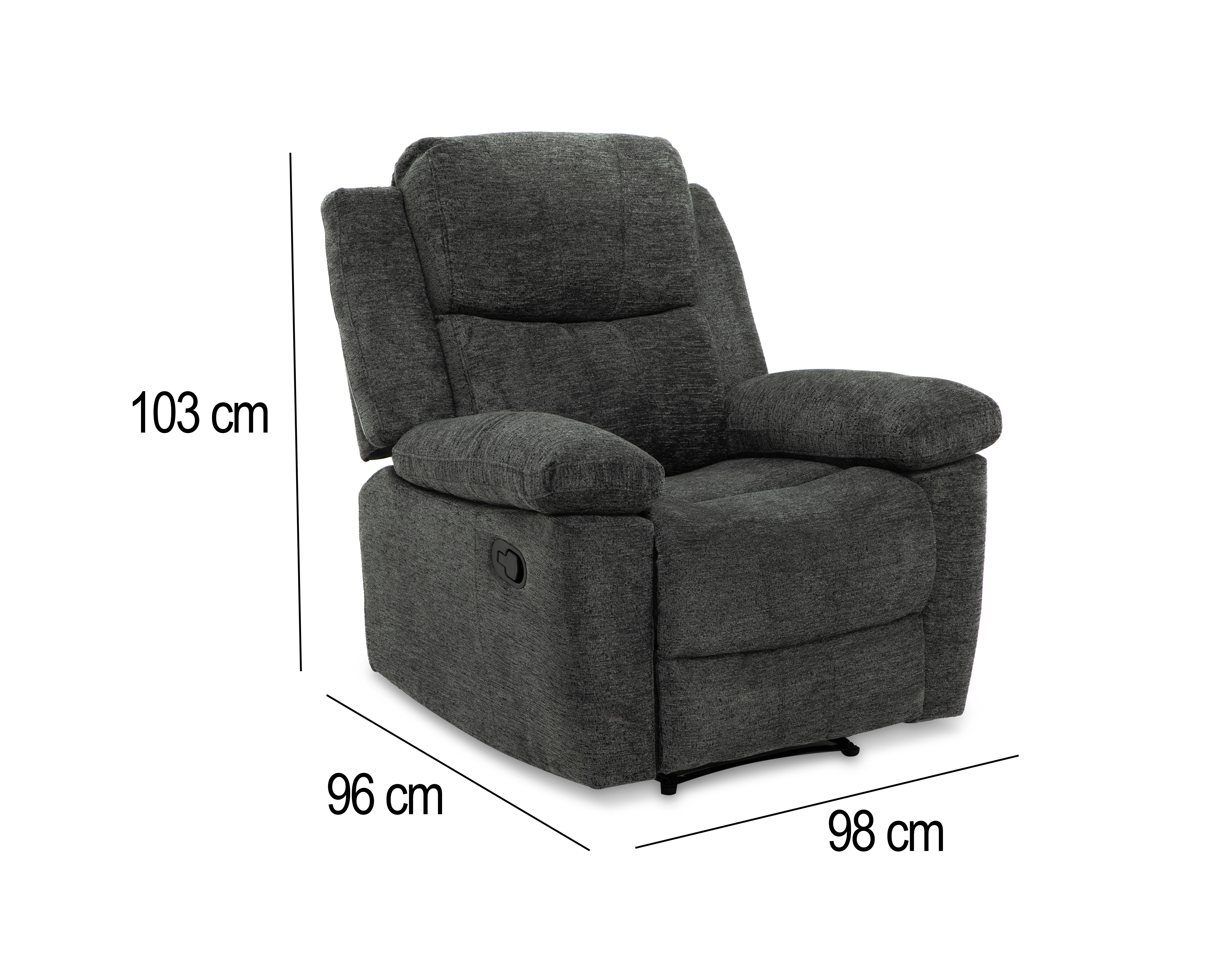 Foto 8 pulgar | Foto 7 | Sillón Reclinable Gris Ikal Santiago