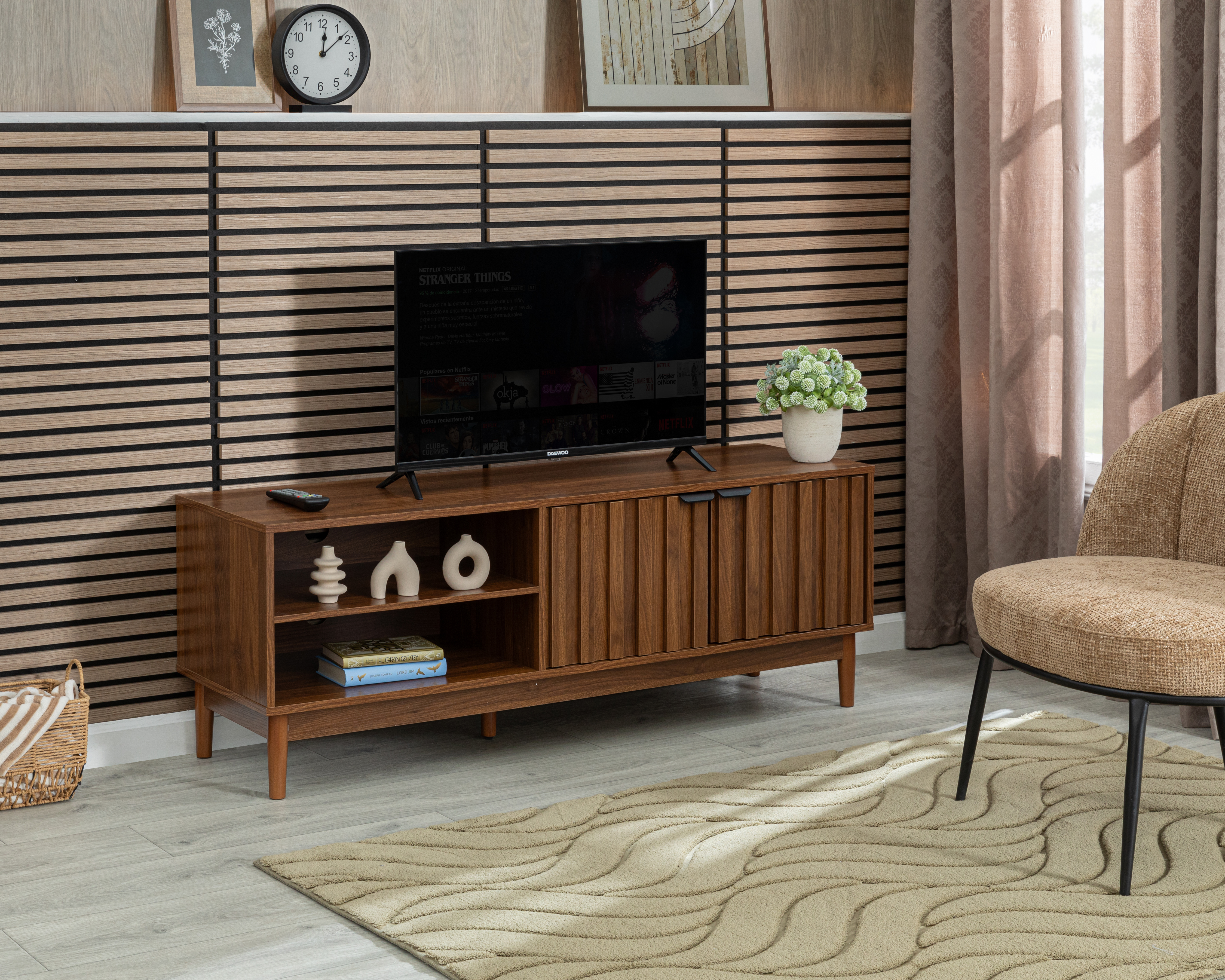 Mesa para TV 60 Pulgadas de Madera Ikal Larisa