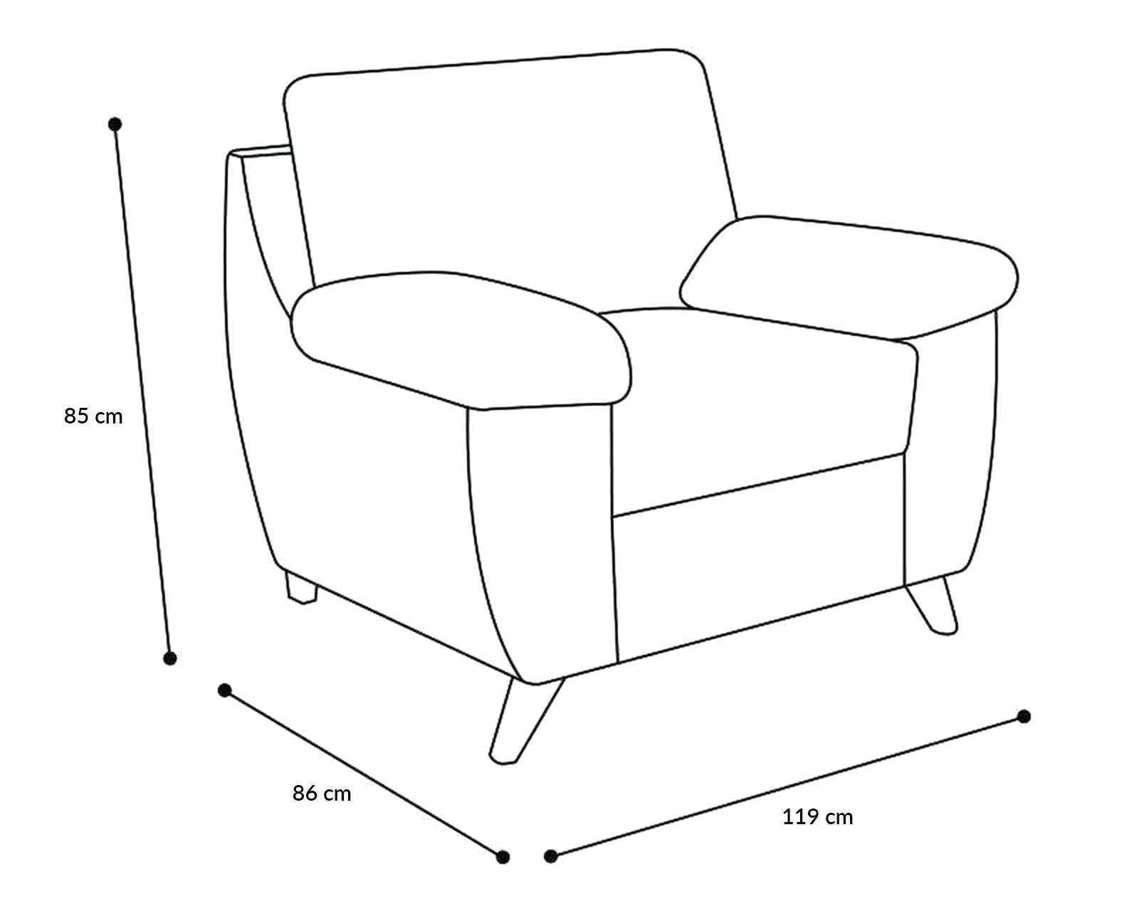 Foto 9 pulgar | Foto 8 | Sillón Dovve Contemporáneo