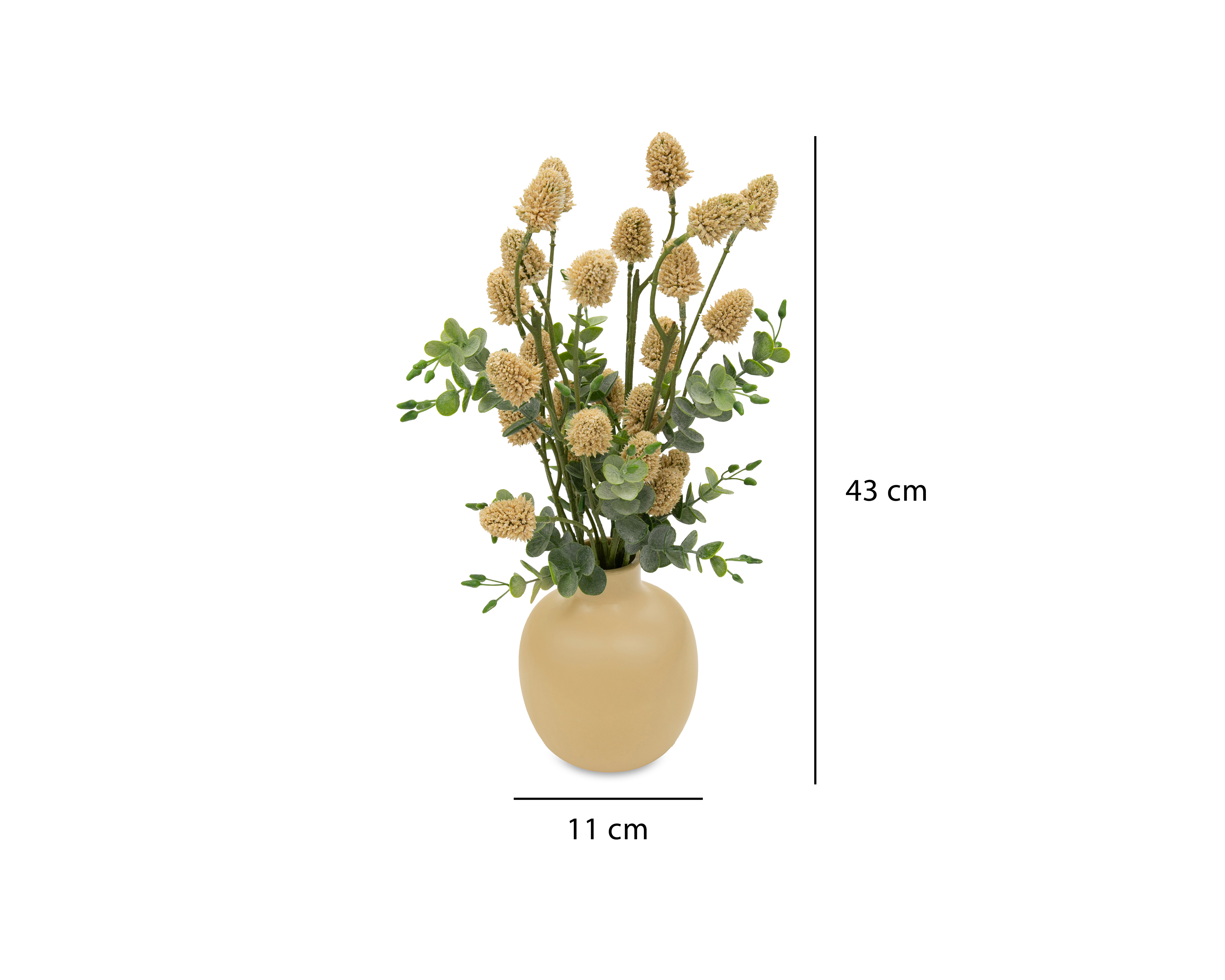 Foto 5 | Foto 5 | Diente de León Artificial con Jarrón Starhaus 43 cm