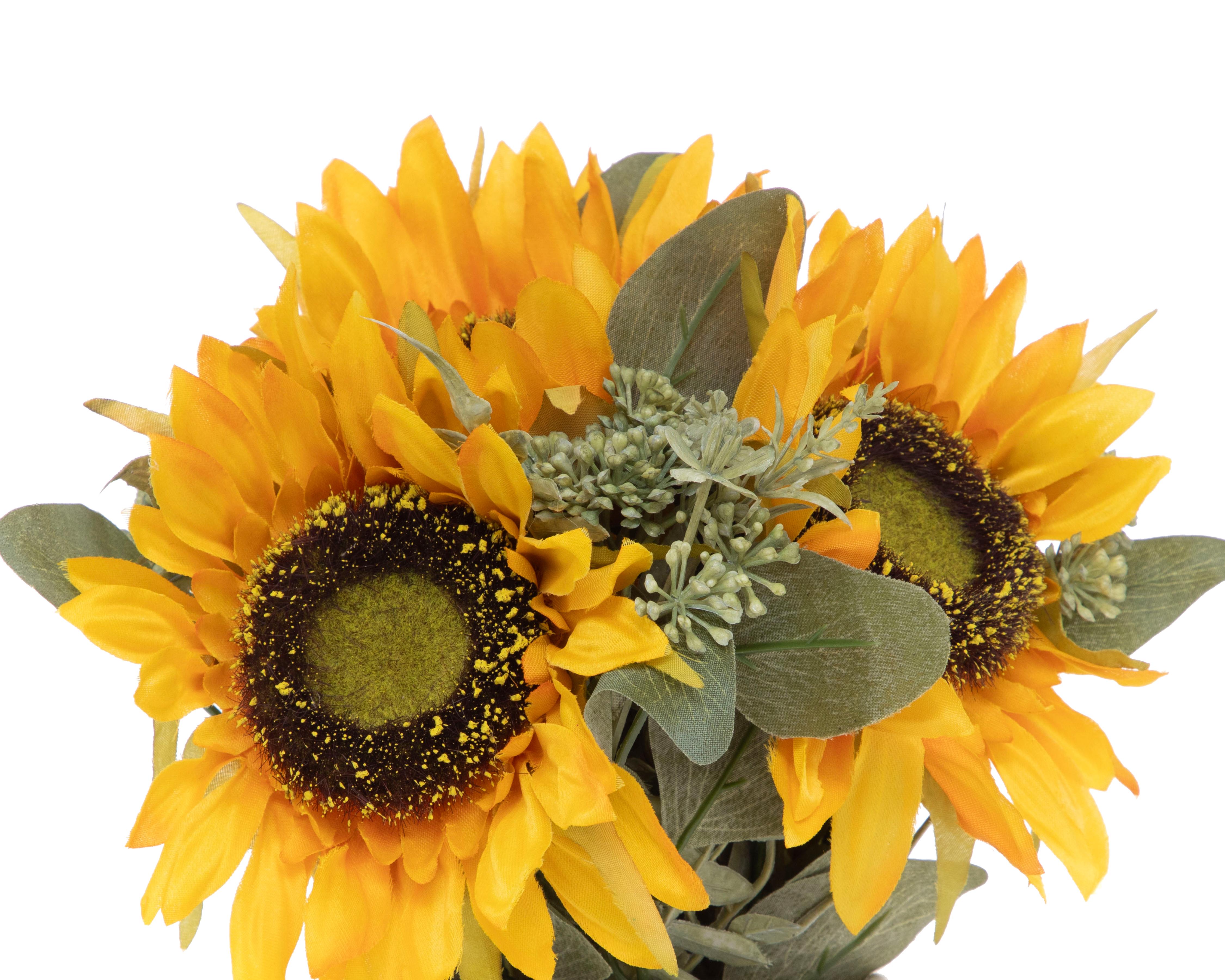 Foto 4 pulgar | Foto 3 | Girasoles Artificiales con Florero Starhaus 33 cm