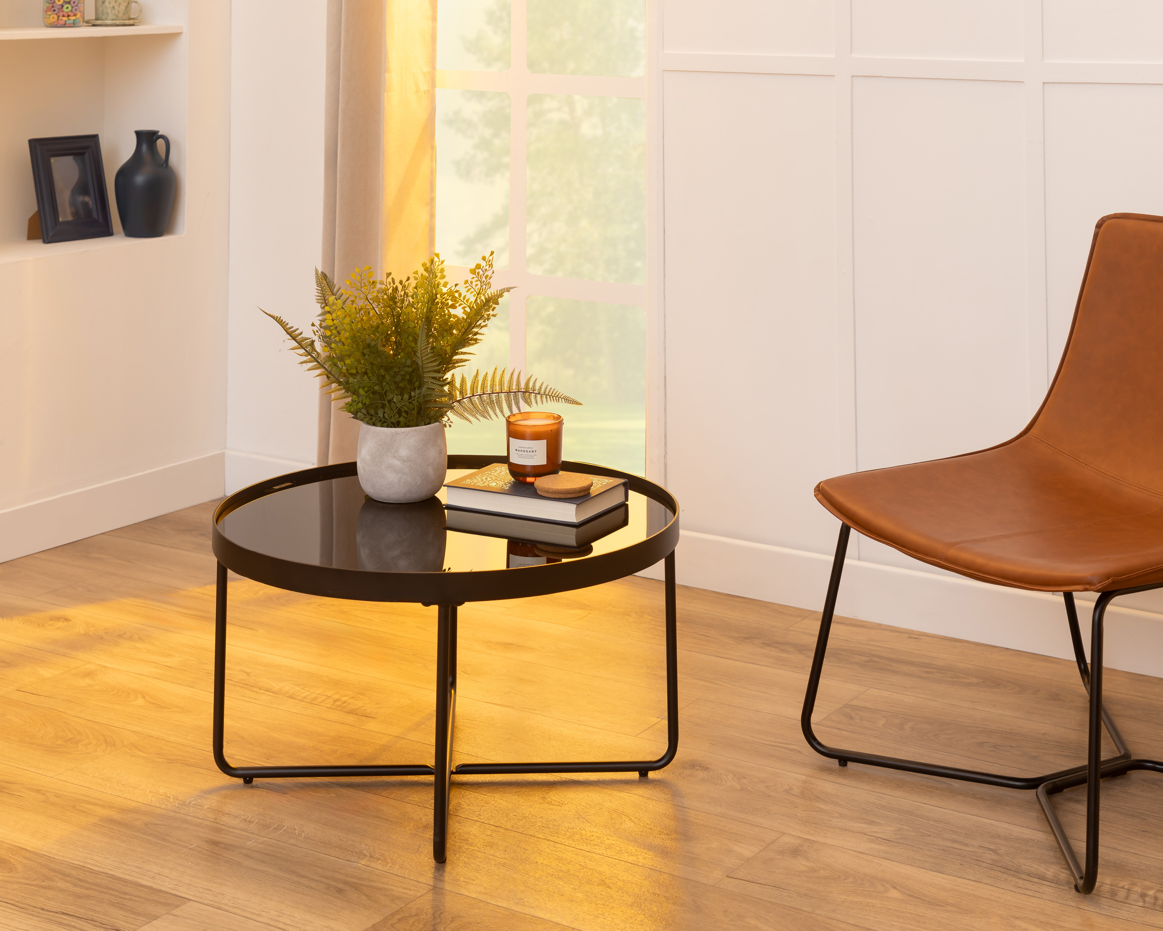 Mesa de Centro Negra Ikal Kitzia