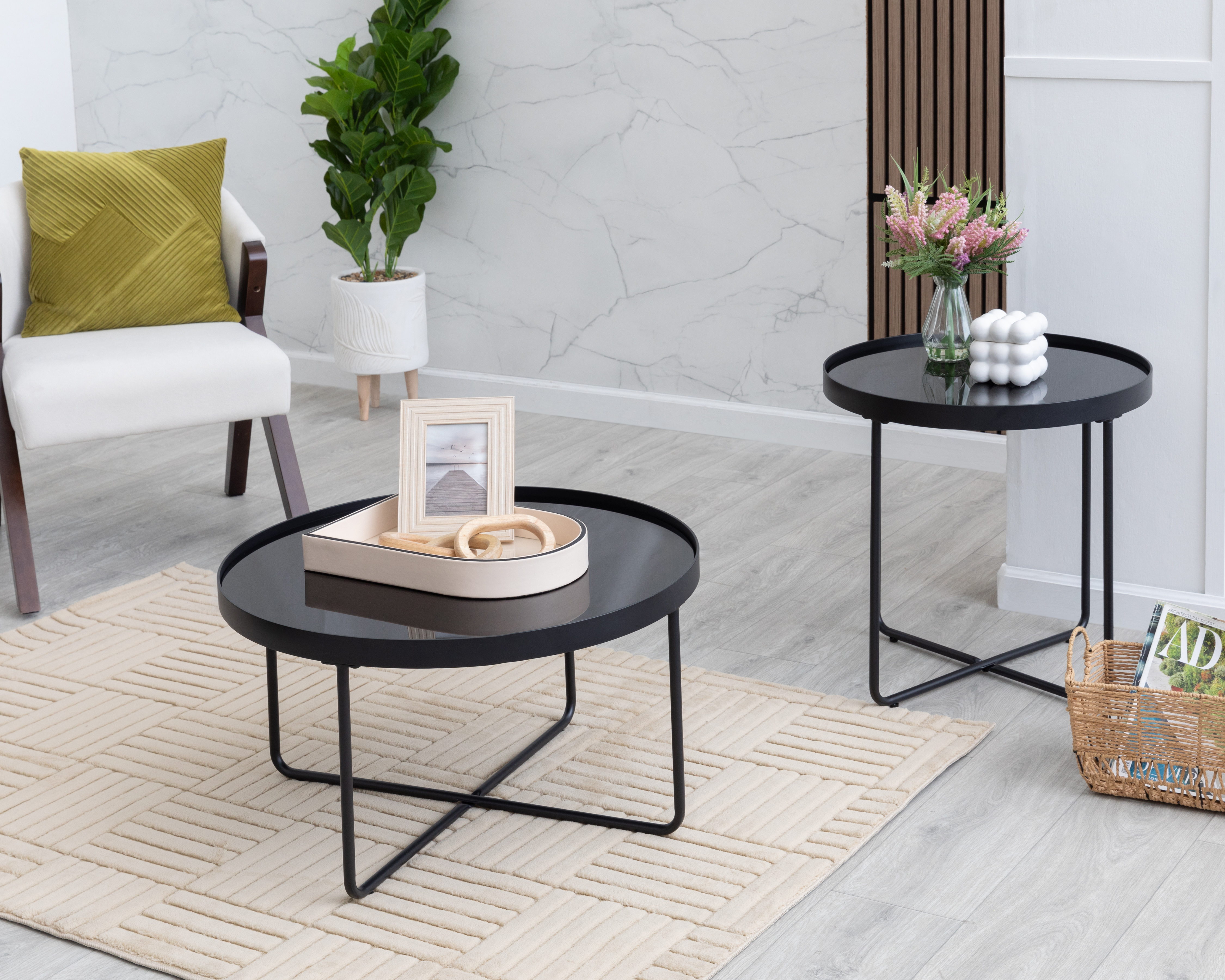 Foto 5 | Foto 5 | Mesa de Centro Negra Ikal Kitzia