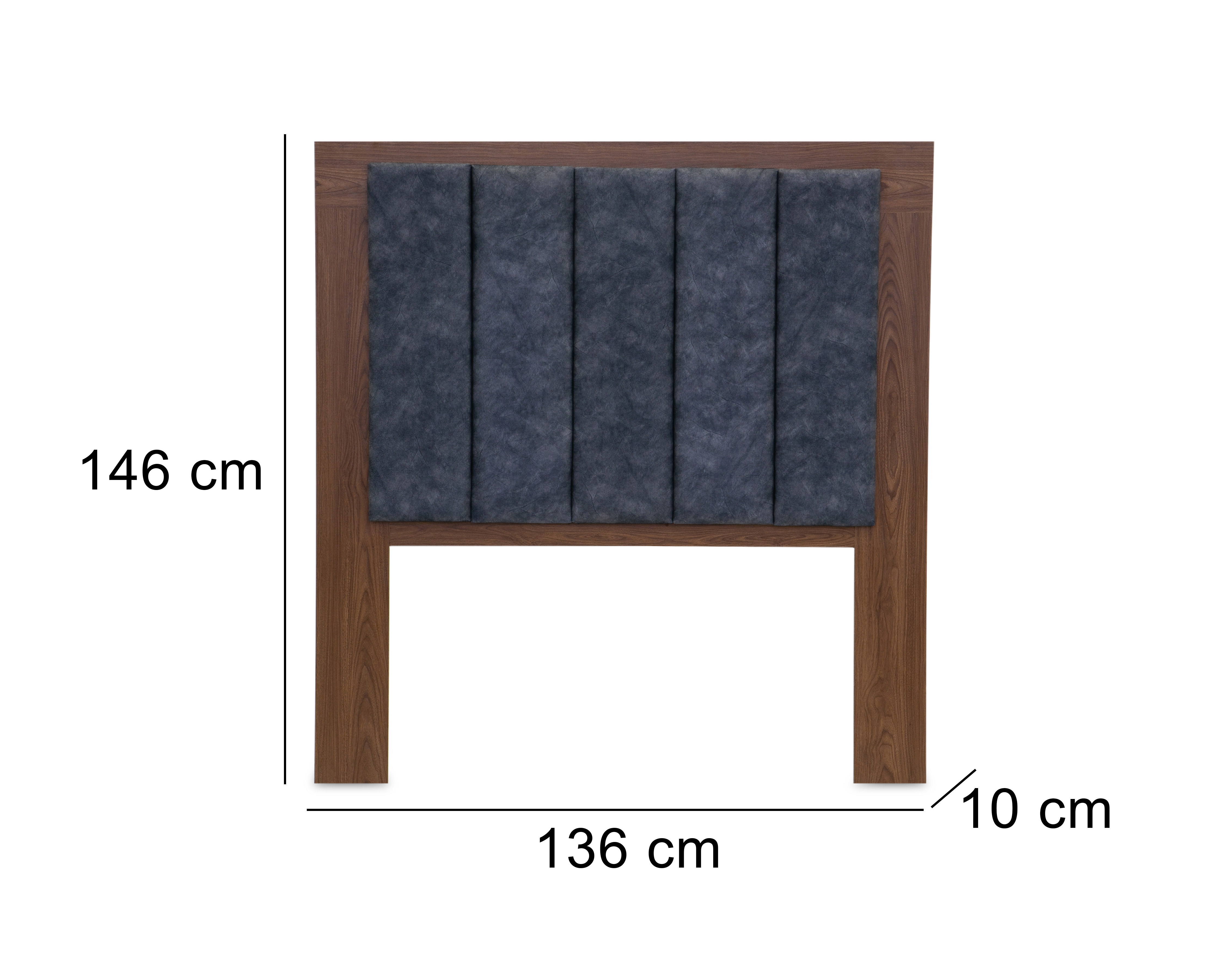 Foto 7 | Foto 7 | Cabecera Milo Matrimonial Nogal/Gris