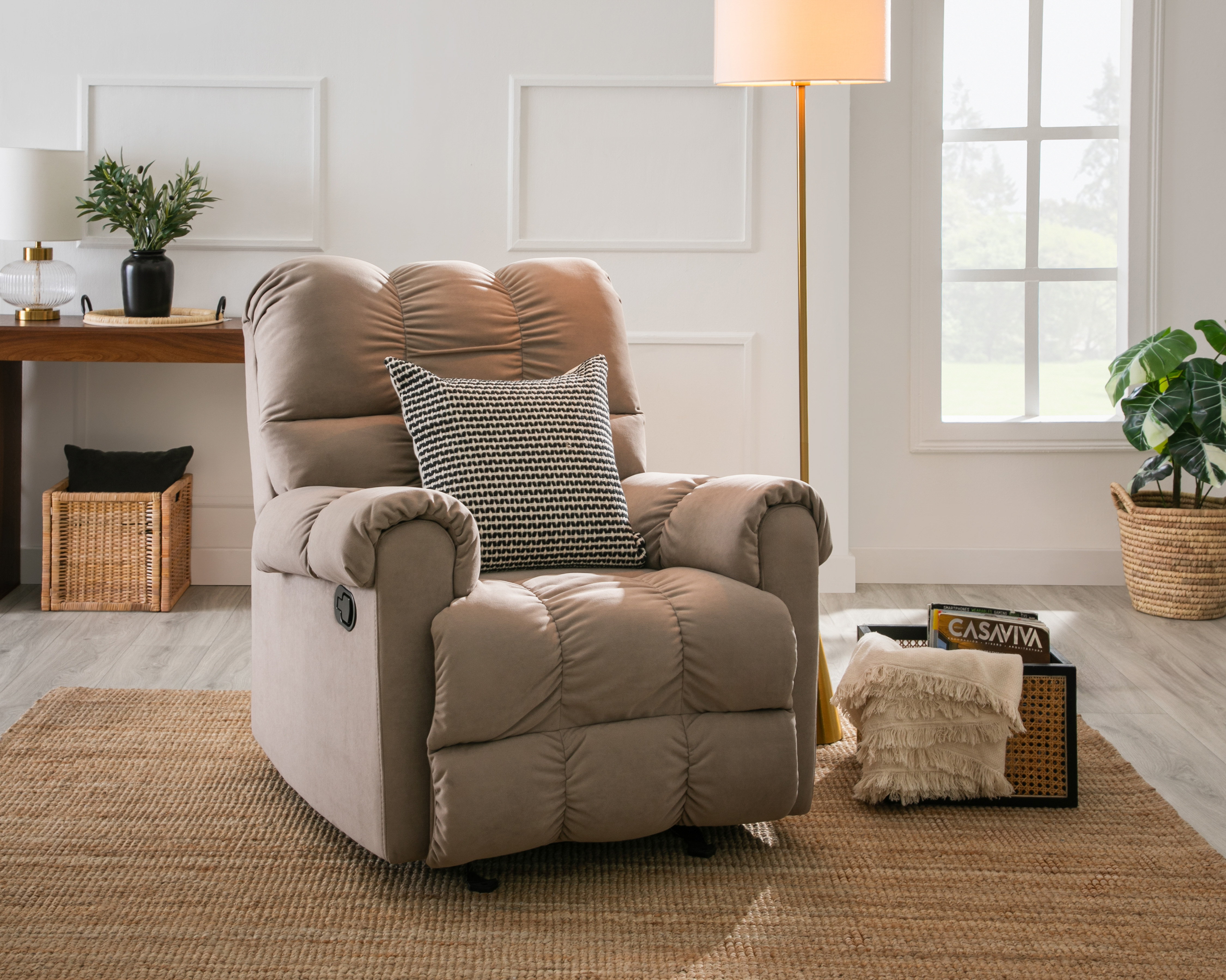 Sillón Reclinable Individual Kossel Zuge Beige