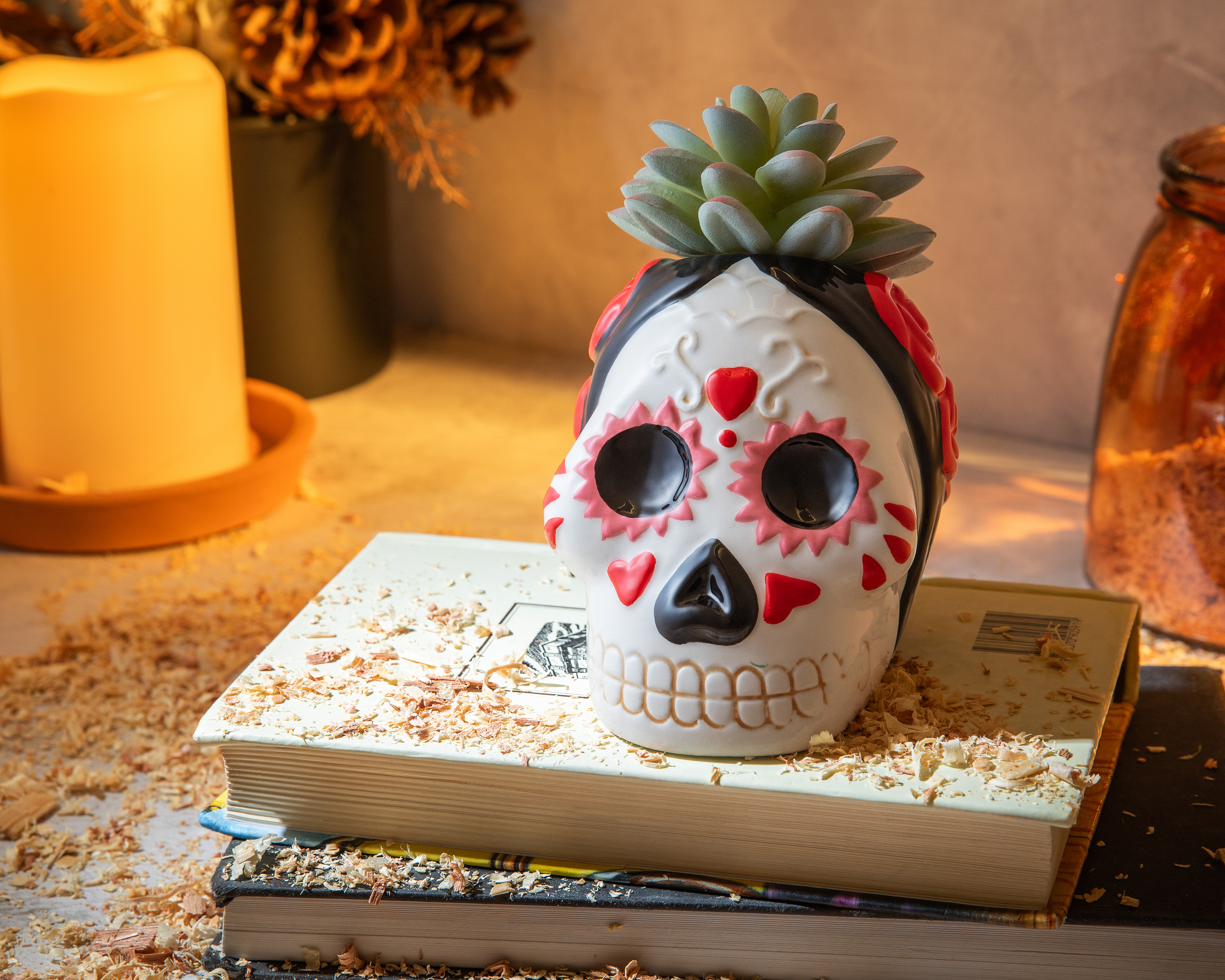 Foto 4 | Foto 4 | Suculenta Día de Muertos con Maceta Starhaus 13 cm